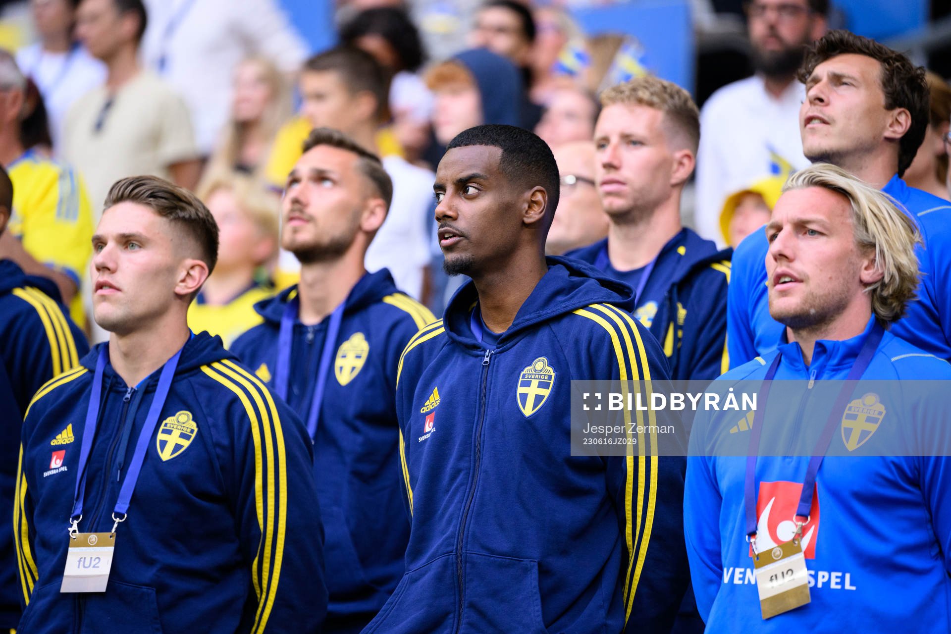 Viktor Gyökeres, Alexander Isak and Emil Forsberg of