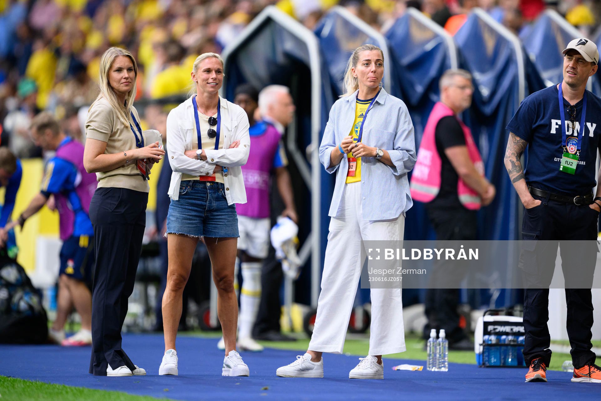 Jonna Andersson and Linda Sembrant of the Swedish women's
