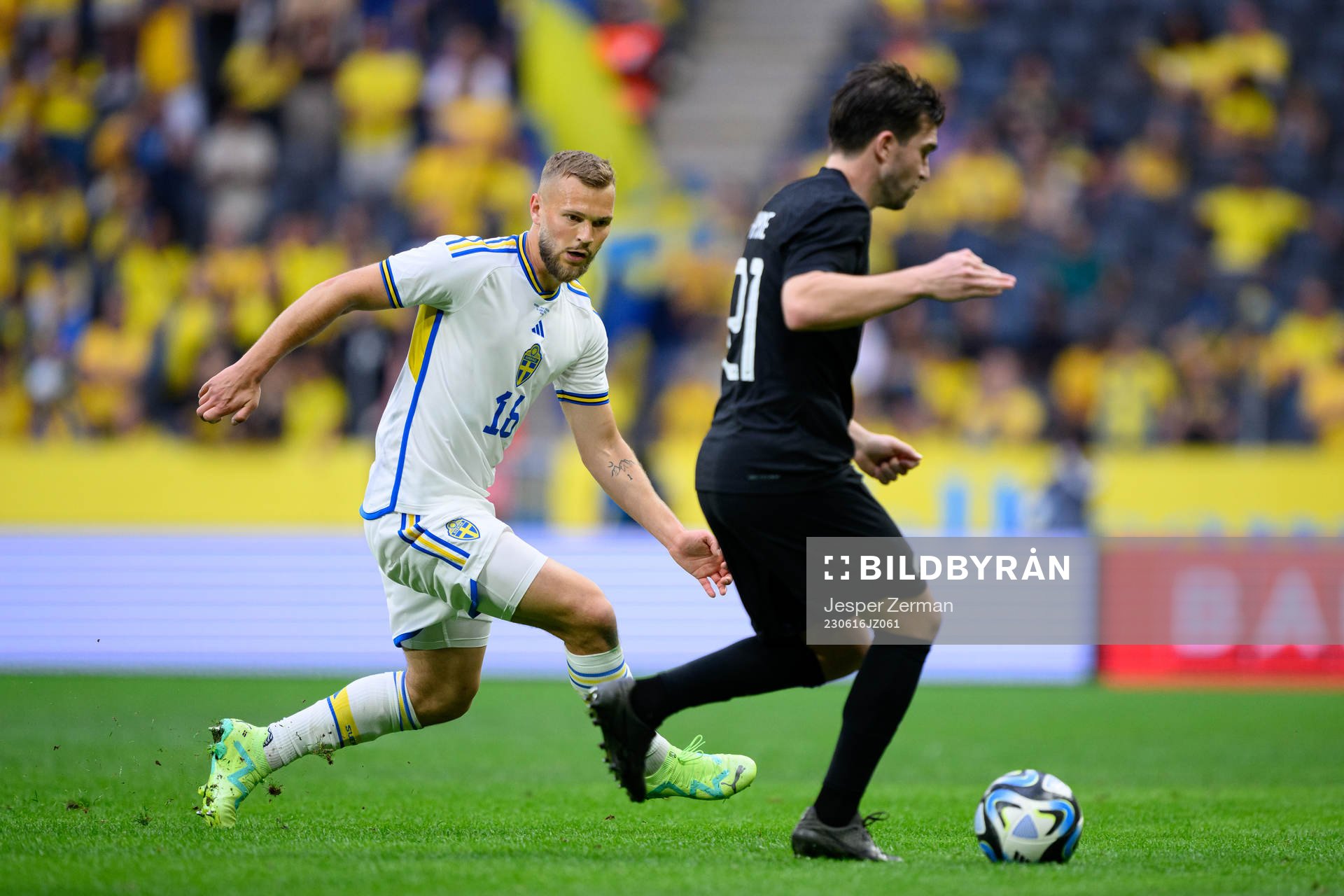 Jesper Karlström of Sweden and Tim Payne of New Zealand