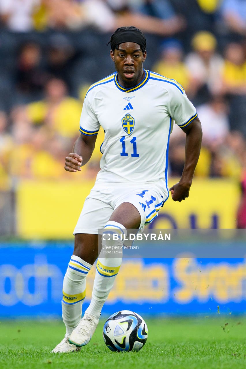 Anthony Elanga of Sweden