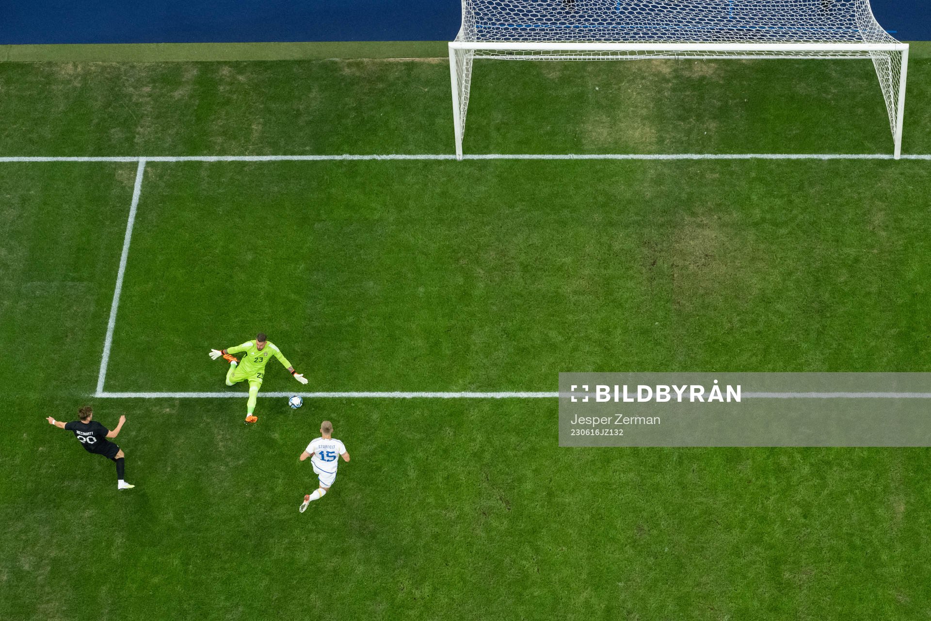 Callum Mccowatt of New Zealand scores 0-1
