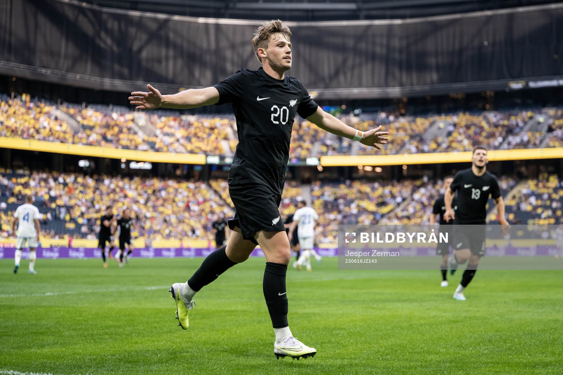 Callum Mccowatt of New Zealand celebrates