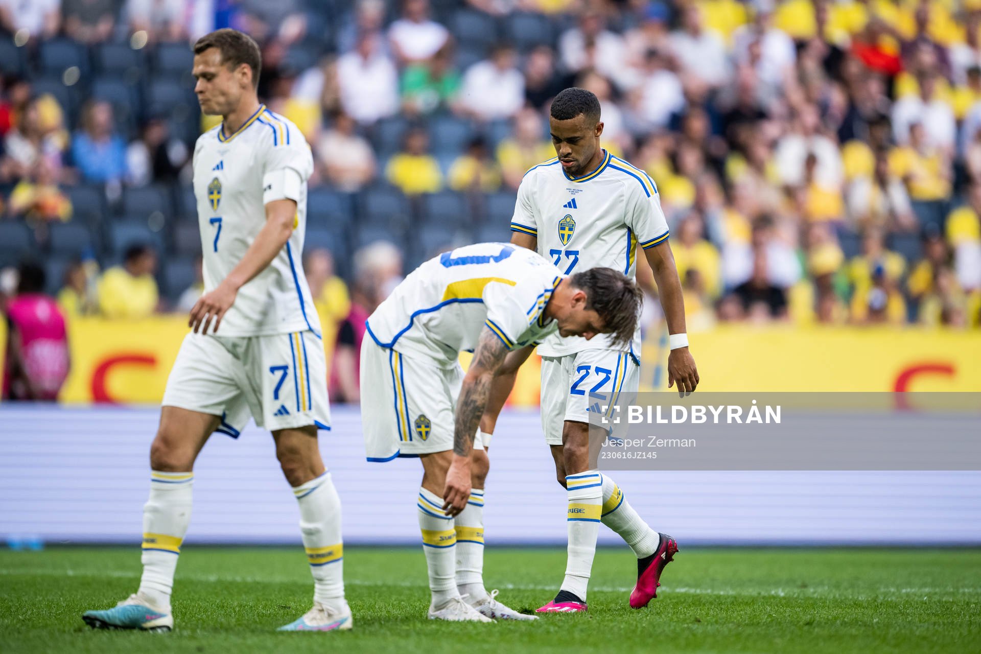 Viktor Claesson, Kristoffer Olsson and Robin Quaison of