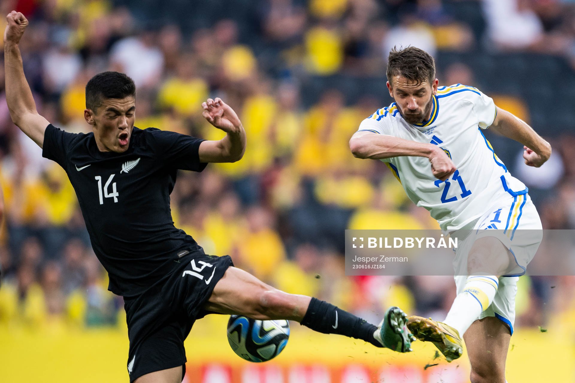 Elijah Just of New Zealand and Marcus Rohdén of Sweden