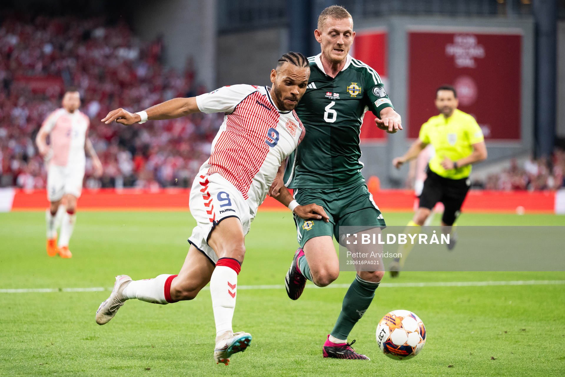 during the UEFA Euro Qualifier football match between