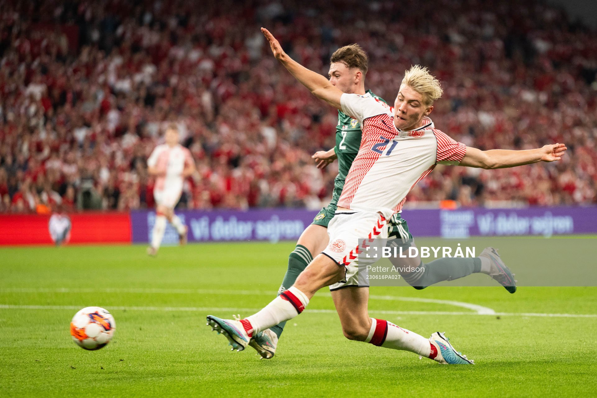 Rasmus Højlund of Denmark