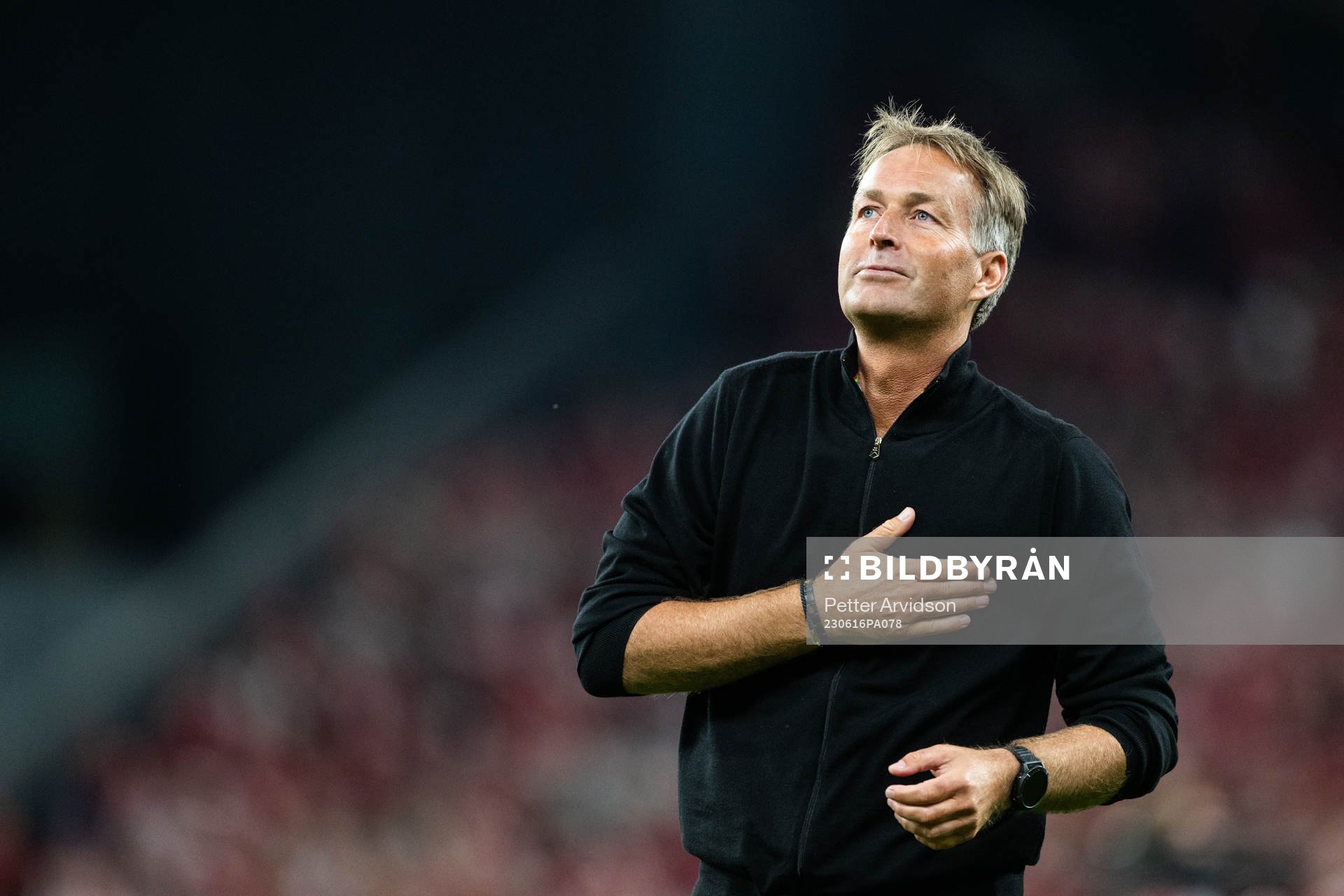 Head coach Kasper Hjulmand of Denmark celebrates