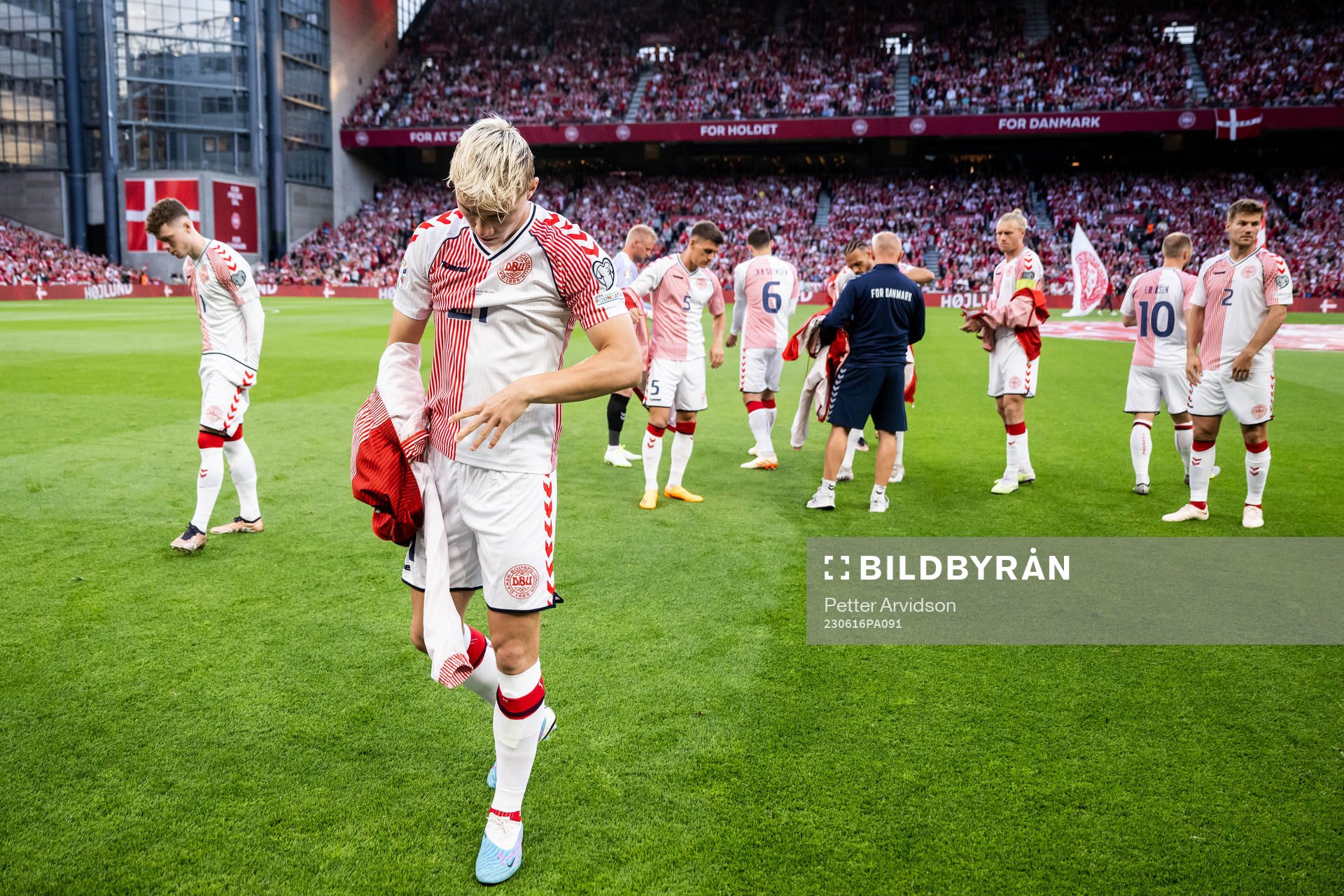 Rasmus Højlund of Denmark