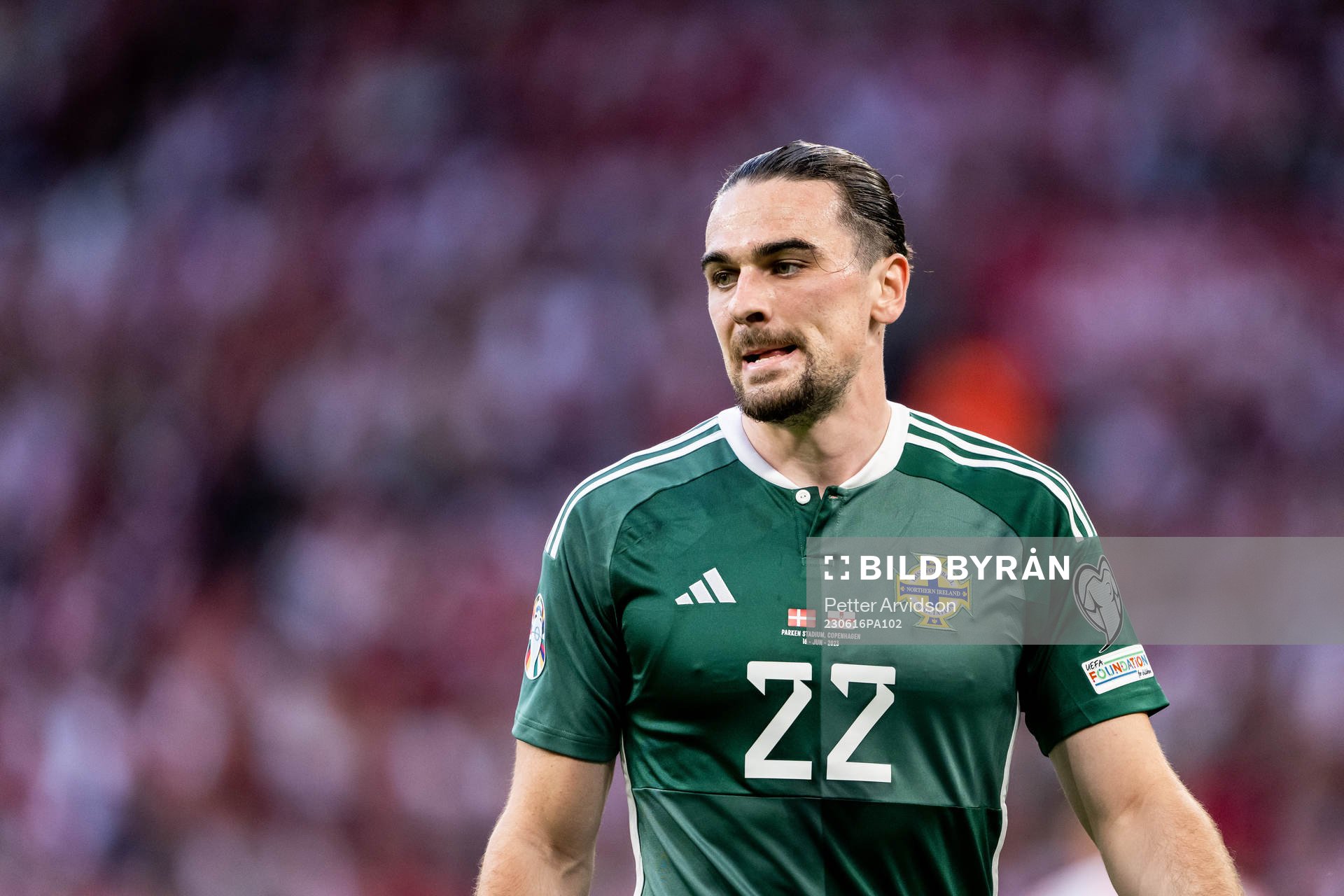 Ciaron Brown of Northern Ireland