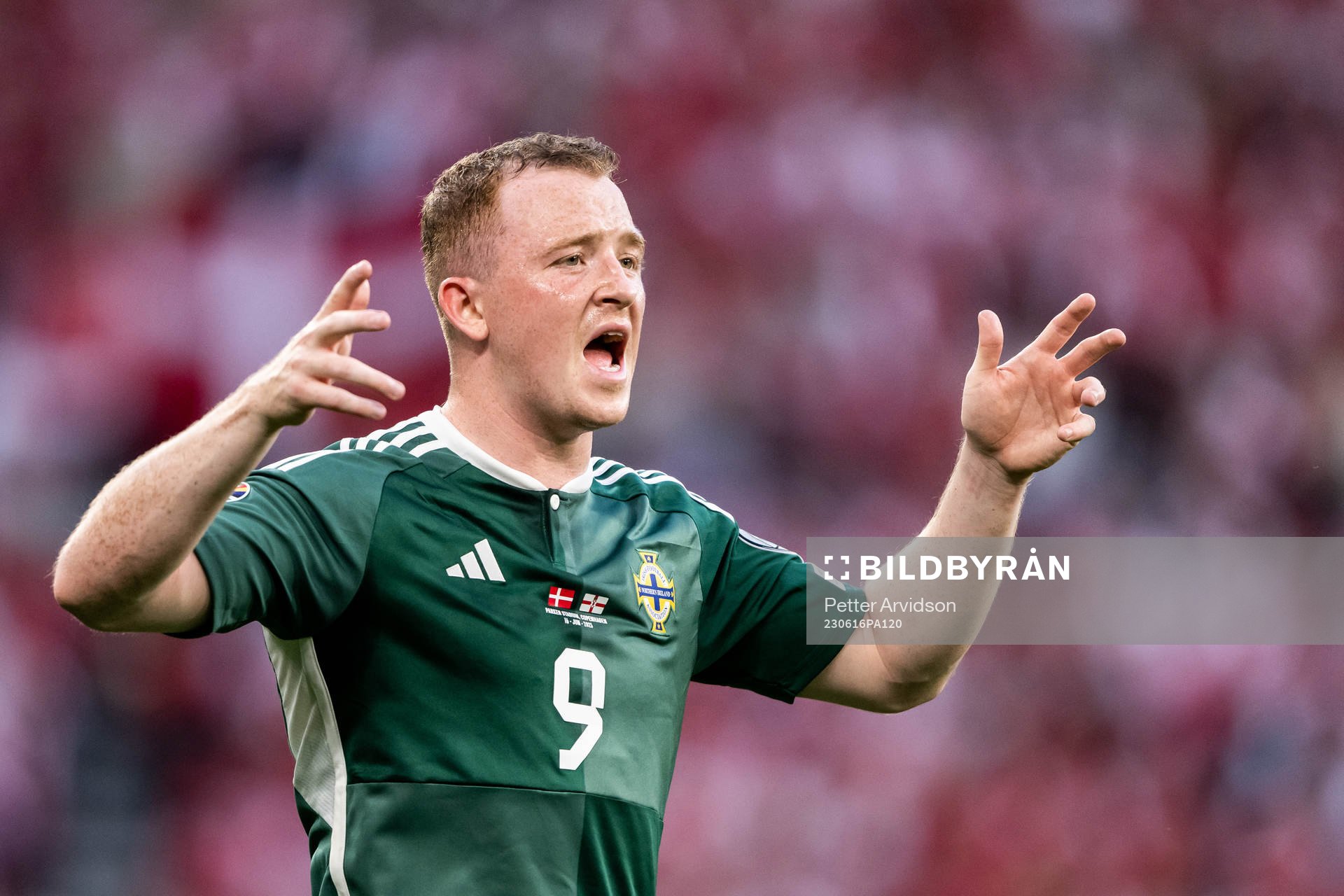 Shayne Lavery of Northern Ireland