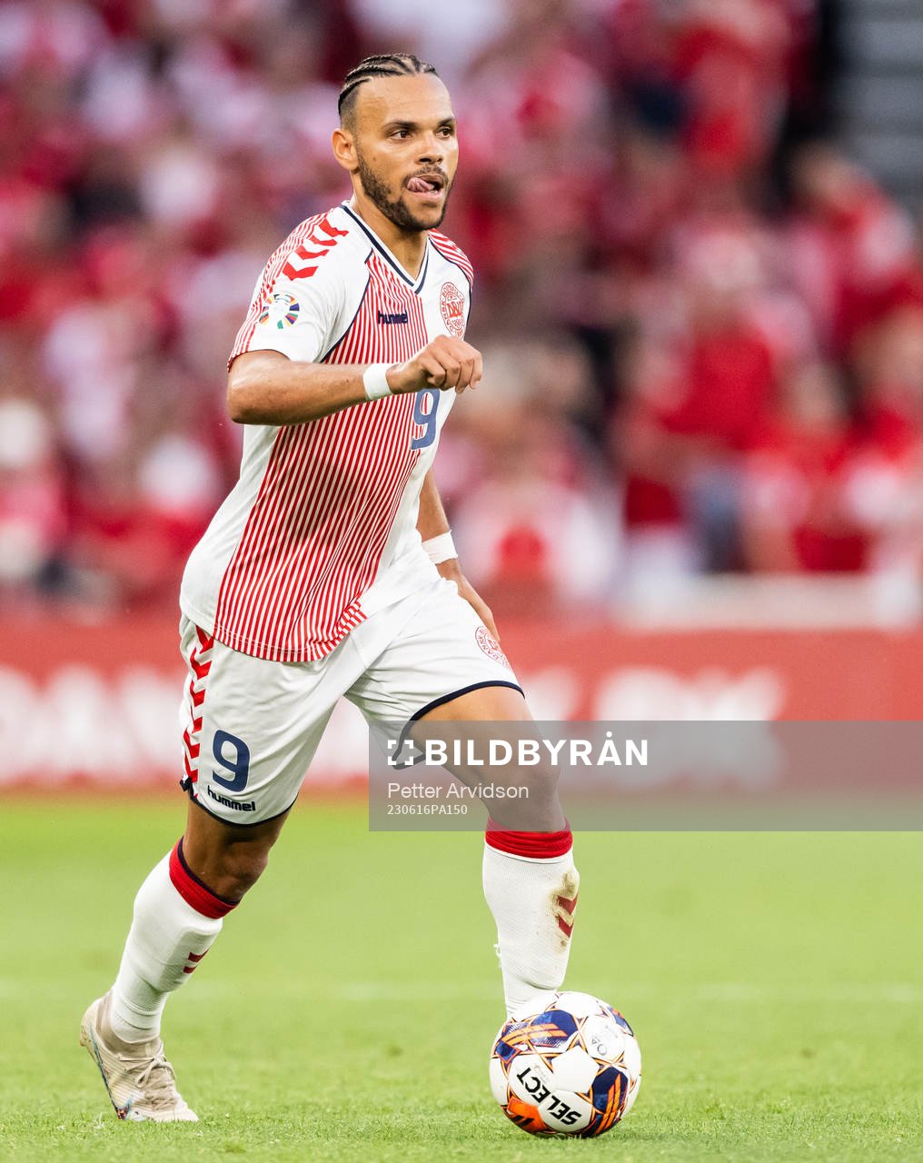 Martin Braithwaite of Denmark