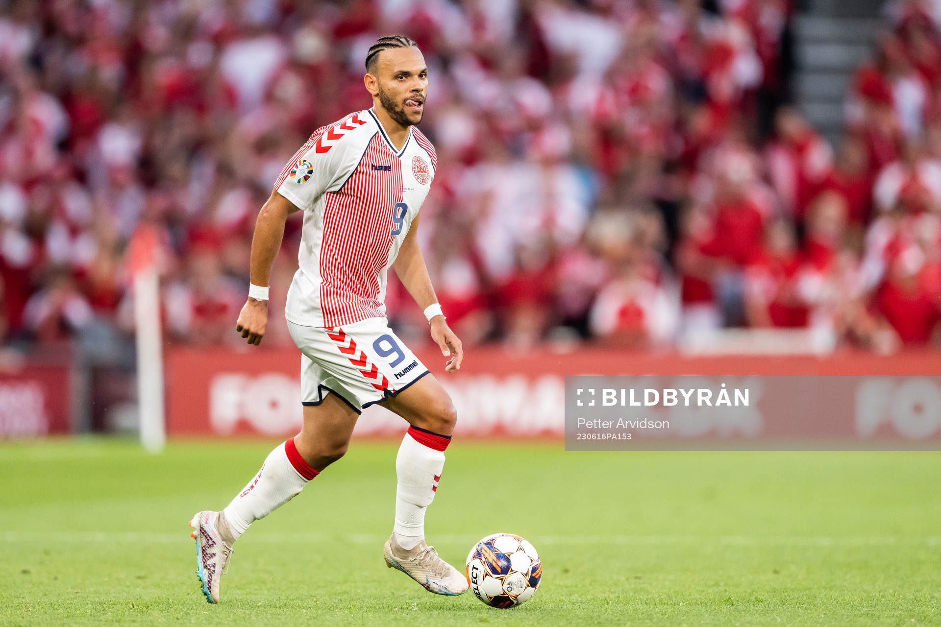 Martin Braithwaite of Denmark