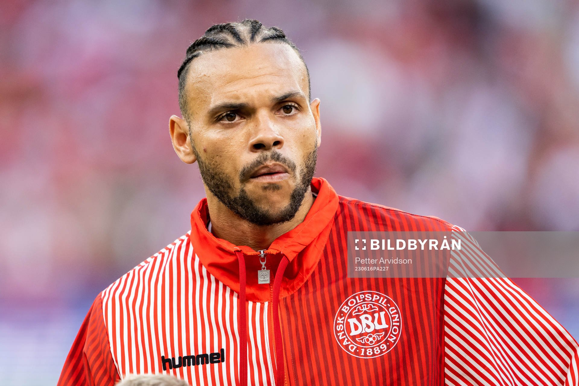 Martin Braithwaite of Denmark