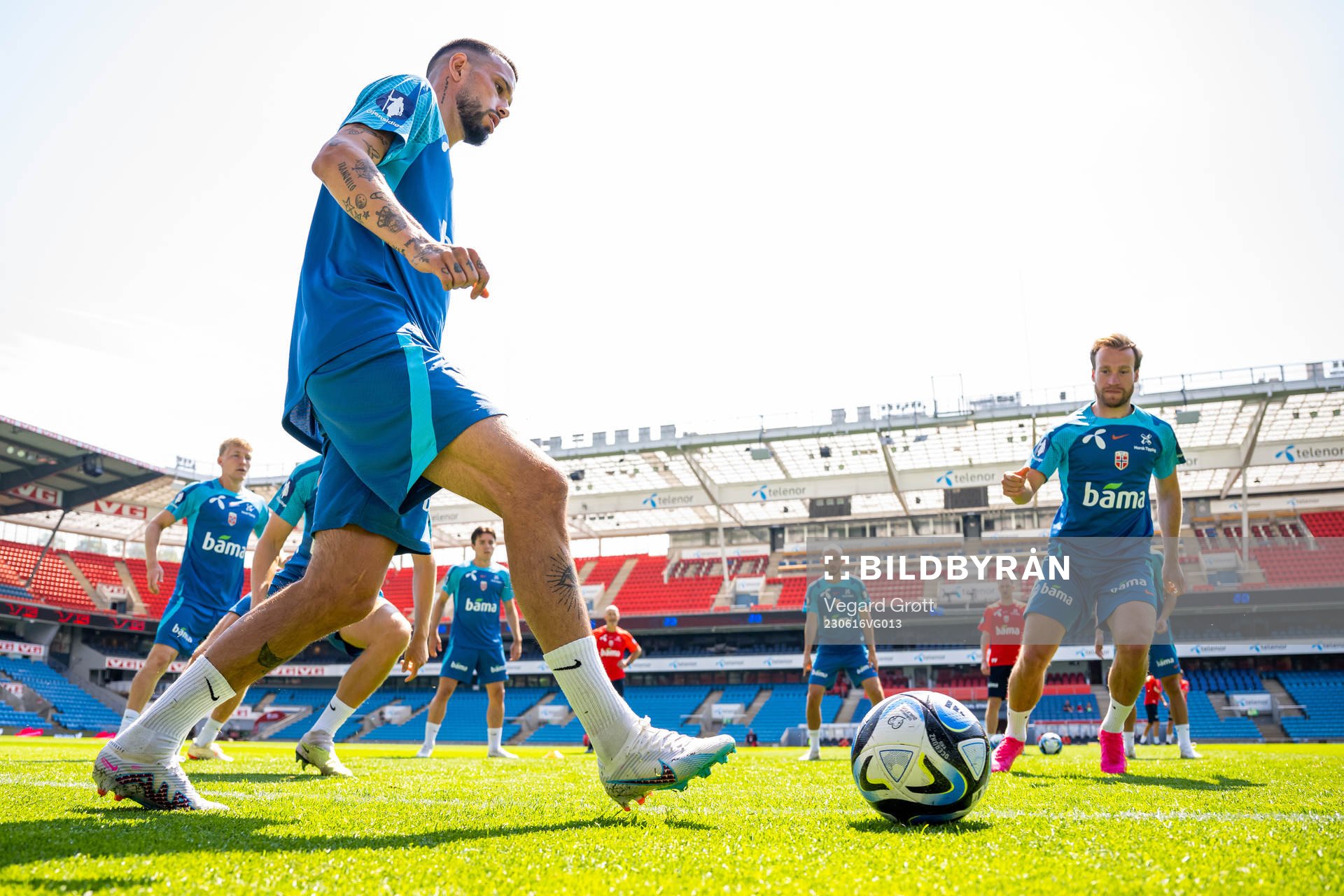 Kristoffer Velde of the Norwegian national football team