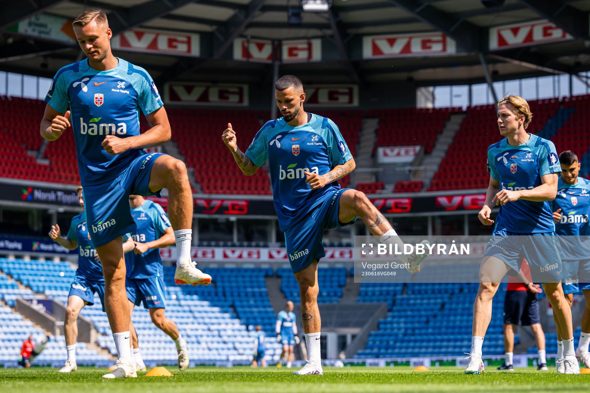 Kristoffer Velde of the Norwegian national football team
