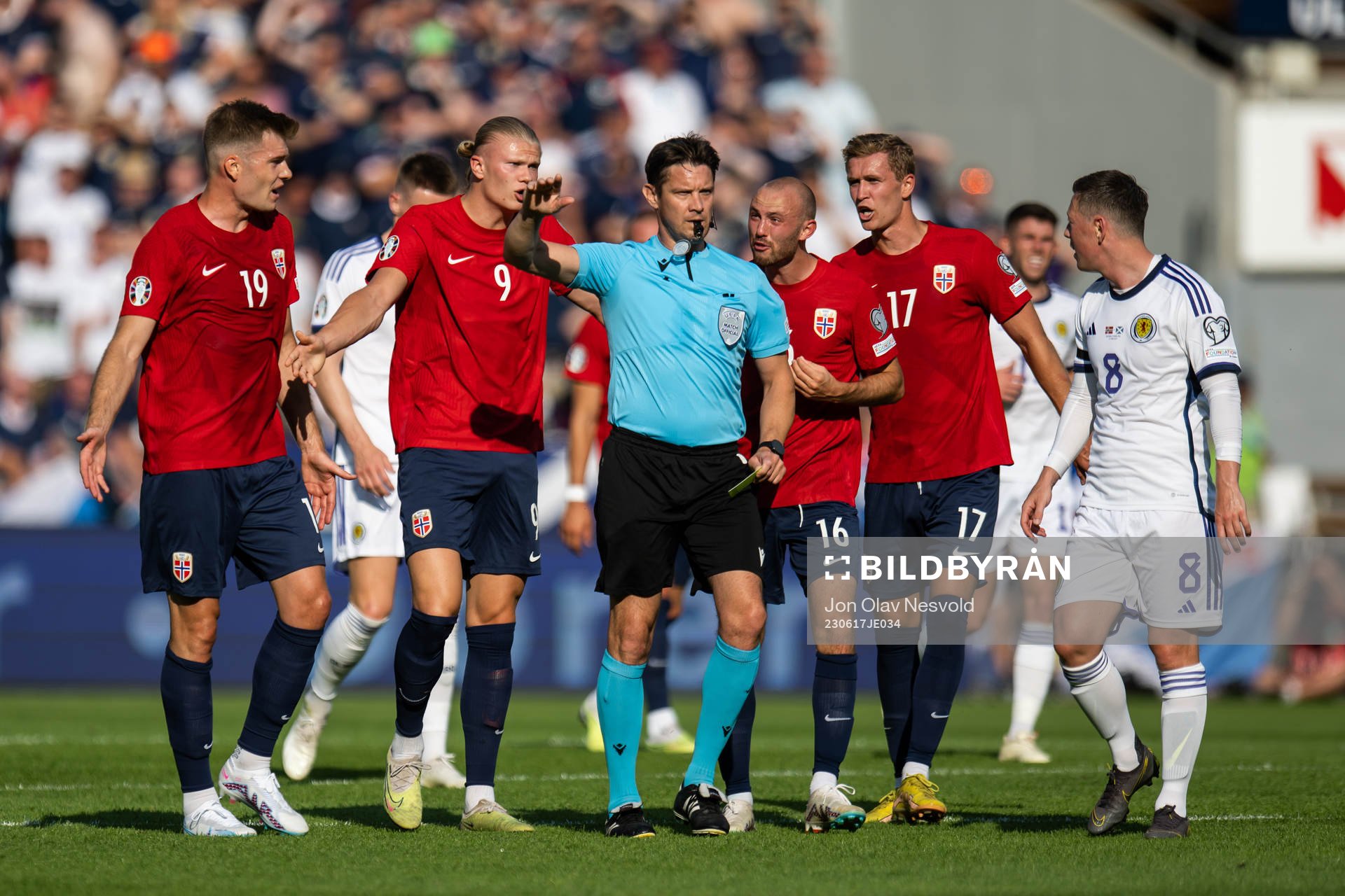Alexander Sørloth, Erling Braut Haaland, Fredrik Aursnes