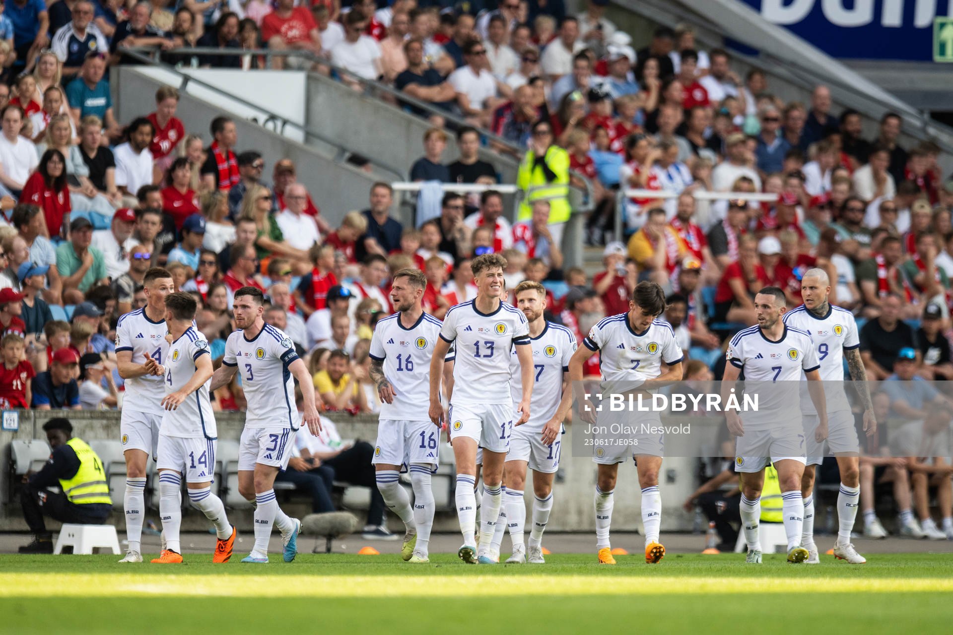 Players of Scotland celebrate