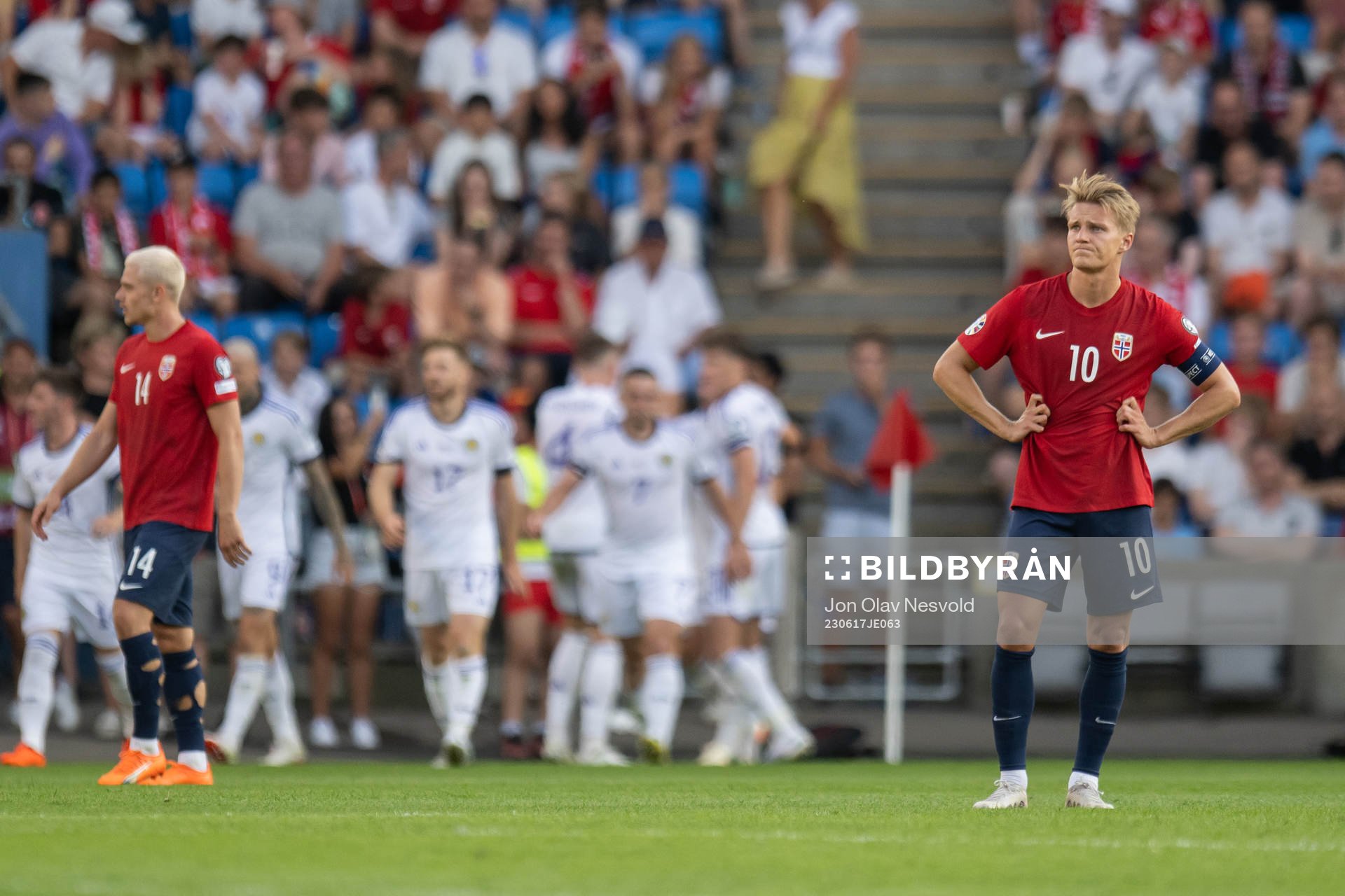 during the UEFA Euro Qualifier football match between
