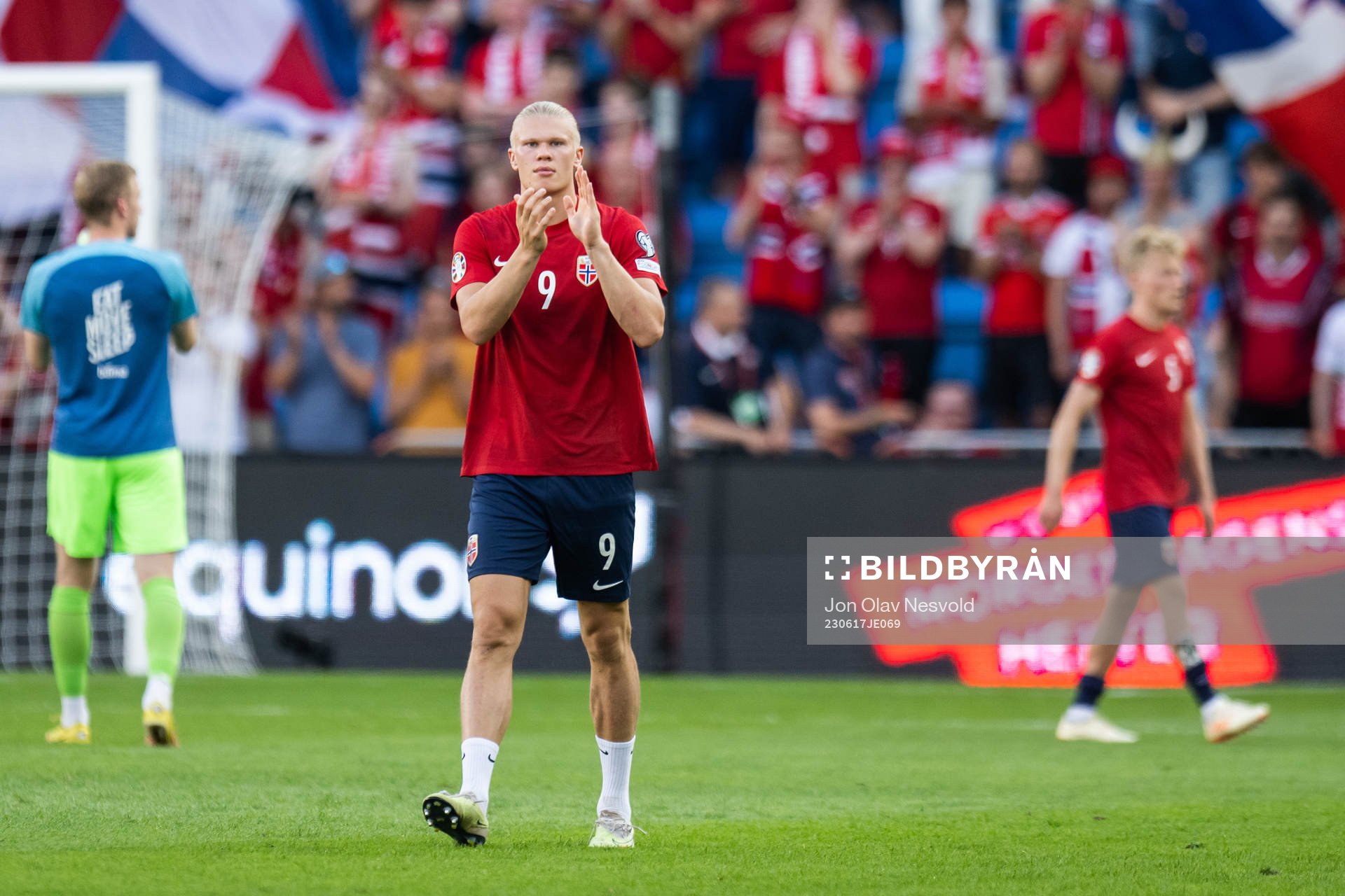 Erling Braut Haaland of Norway looks dejected