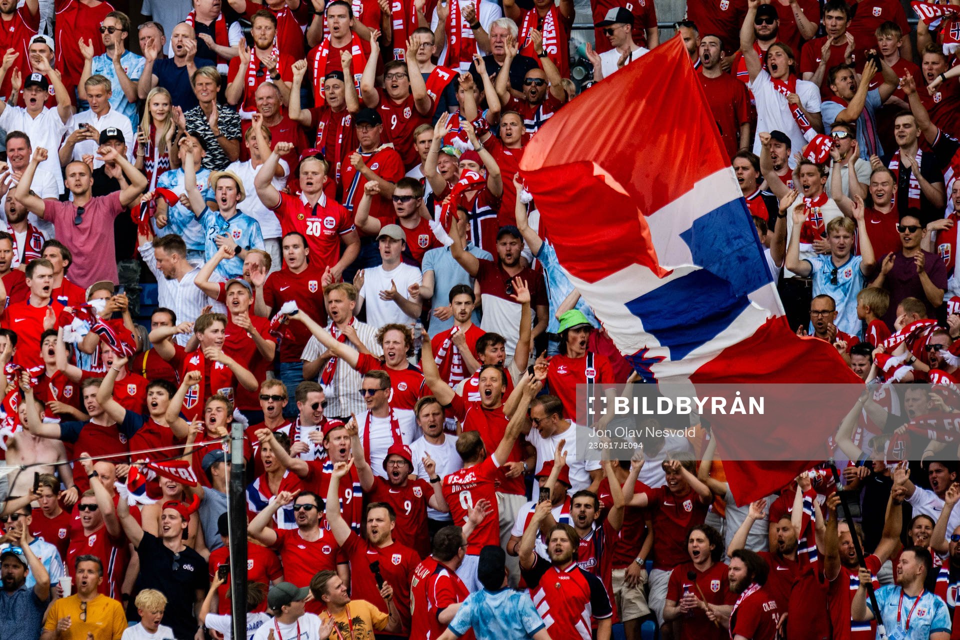 Supporters of Norway