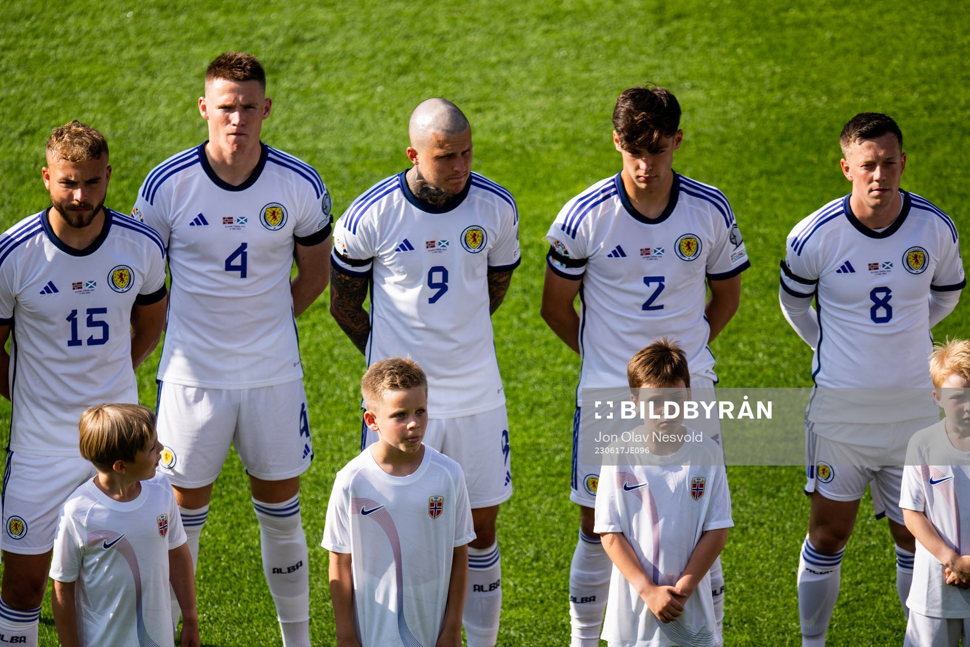 Ryan Porteous, Scott McTominay, Lyndon Dykes, Aaron Hickey