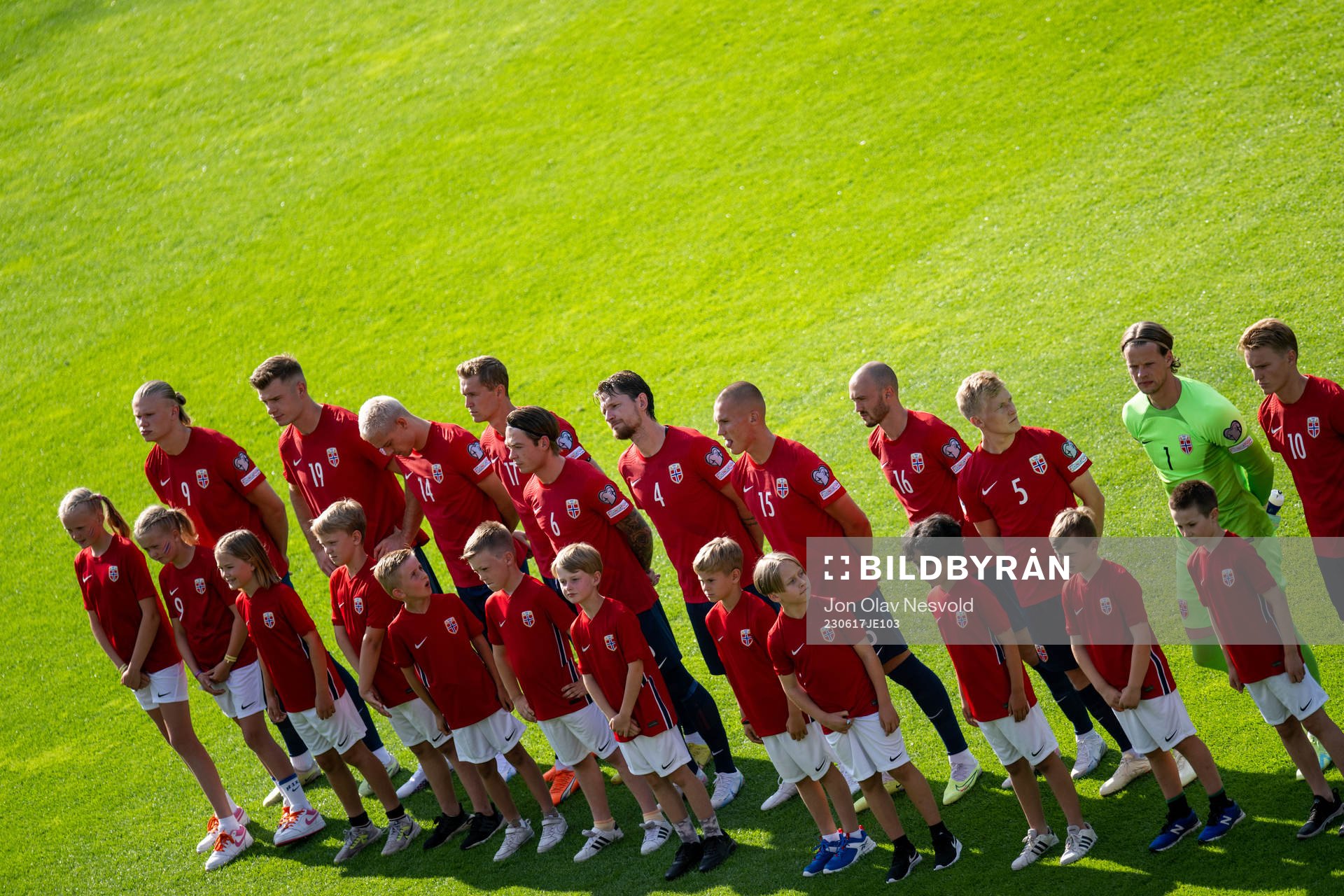 Erling Braut Haaland, Alexander Sørloth, Julian Ryerson,