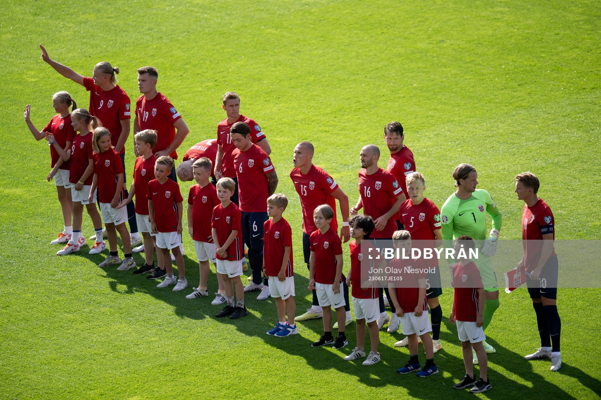 Erling Braut Haaland, Alexander Sørloth, Julian Ryerson,