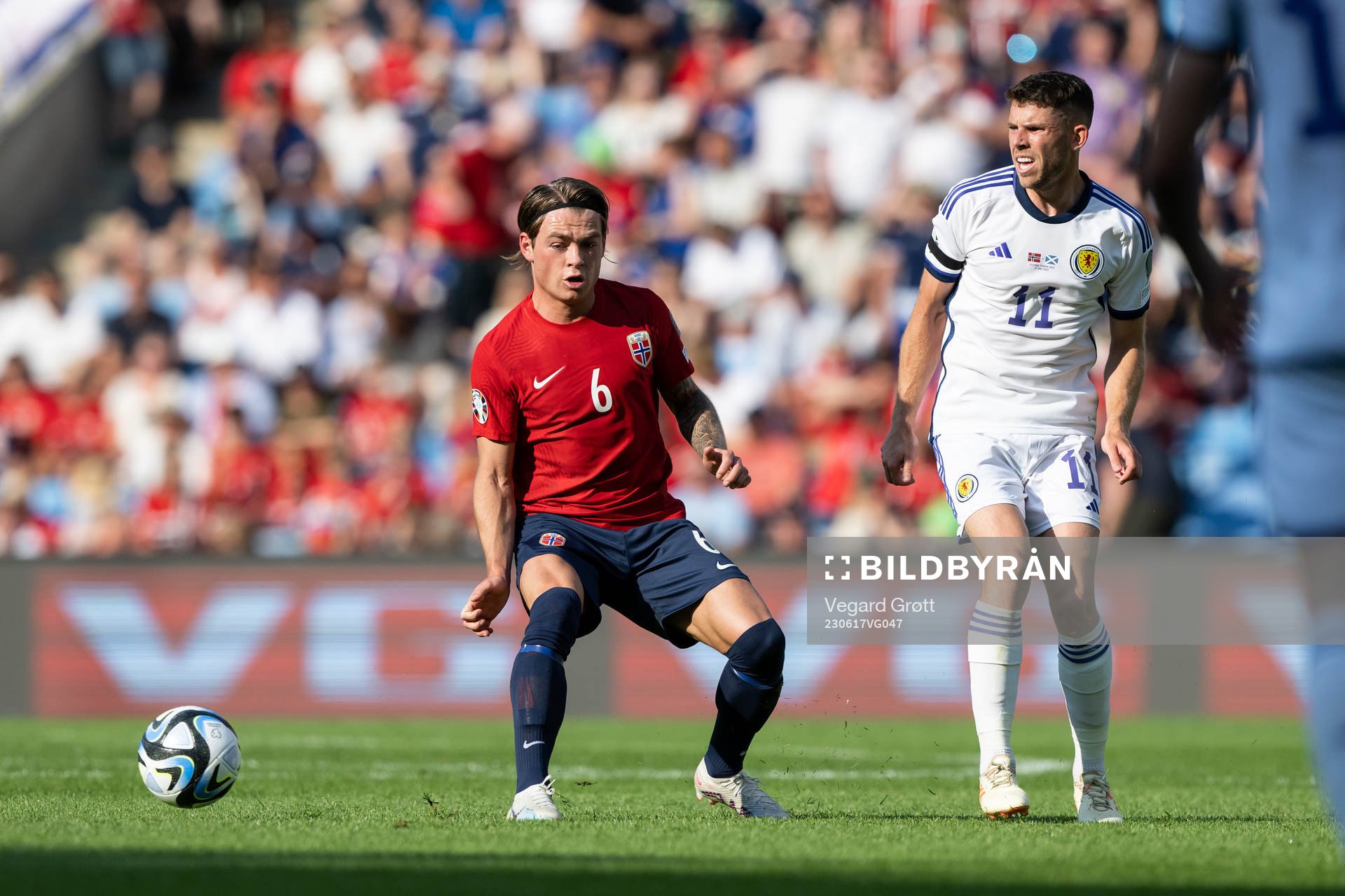 Patrick Berg of Norway and Ryan Christie of Scotland