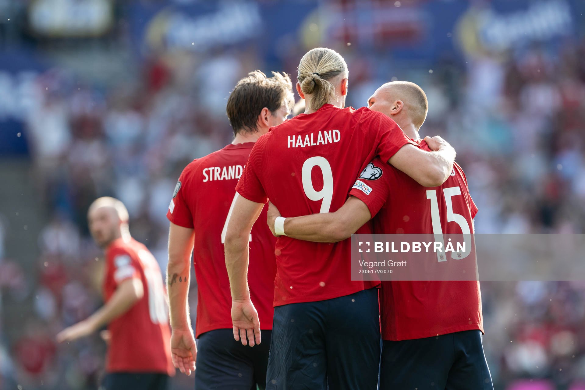 Erling Braut Haaland and Leo Skiri Østigård of Norway