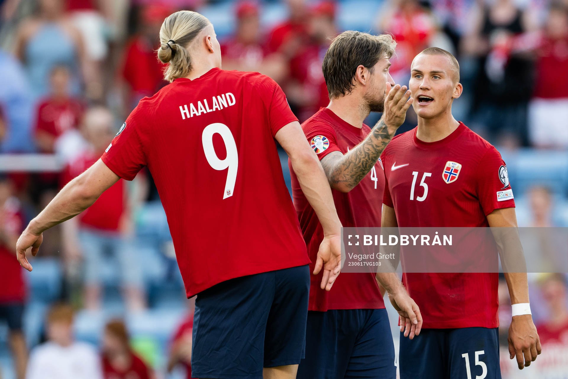 Erling Braut Haaland, Stefan Strandberg and Leo Skiri