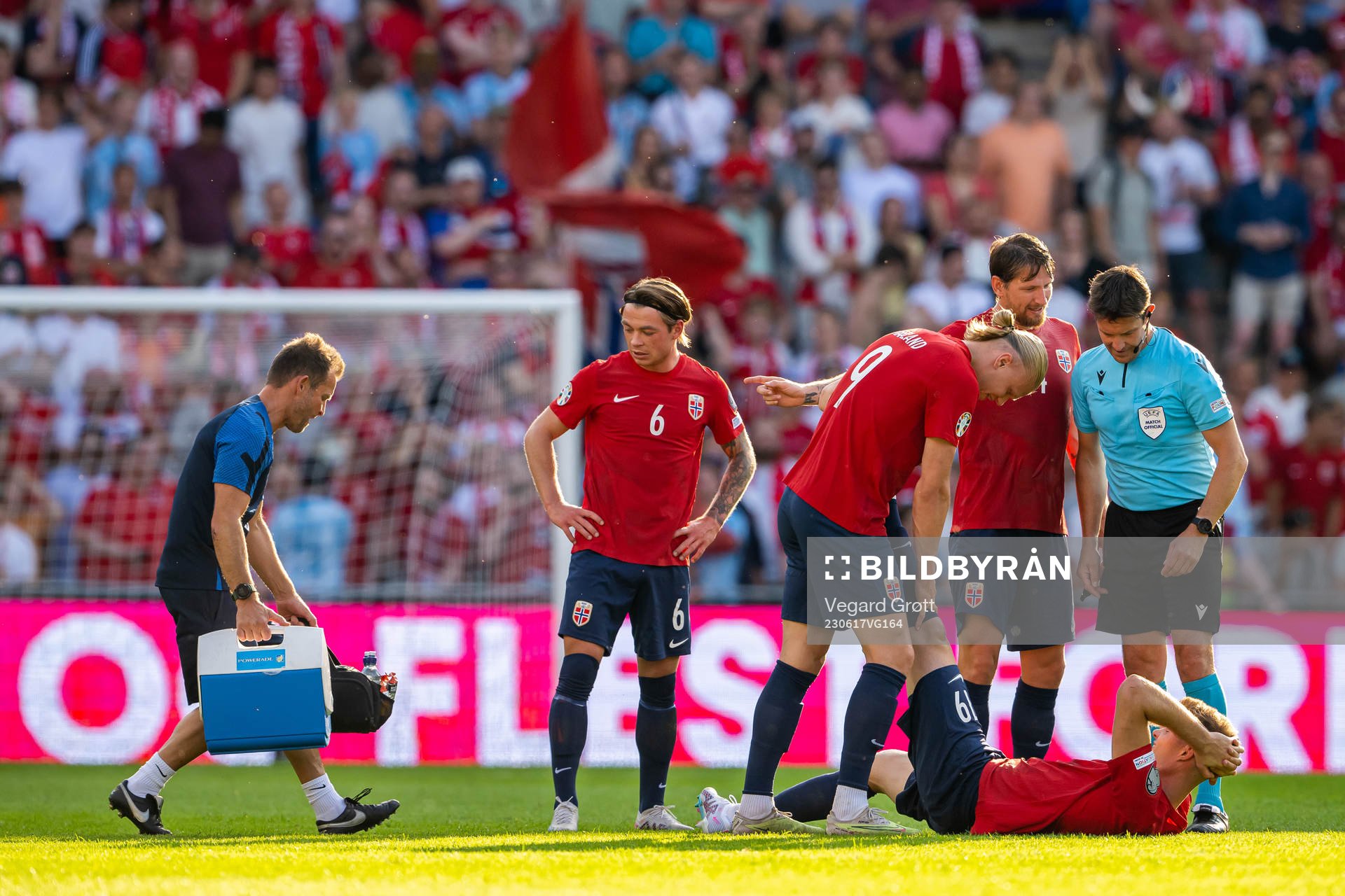 Manual therapist Thomas Ødegaard, Patrick Berg, Erling