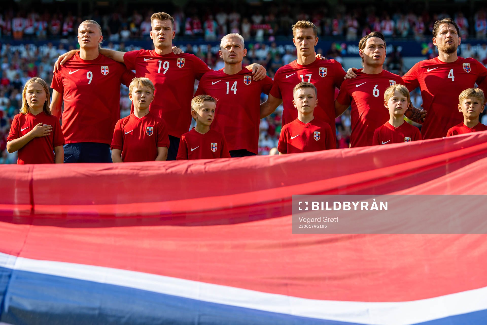 Erling Braut Haaland, Alexander Sørloth, Julian Ryerson,