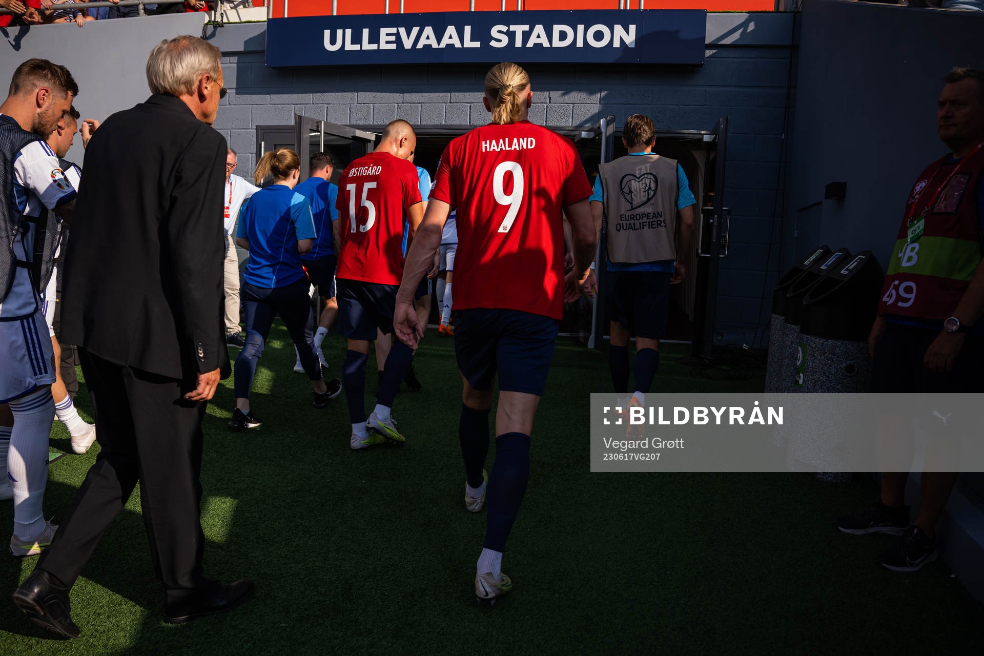 Erling Braut Haaland of Norway at half-time