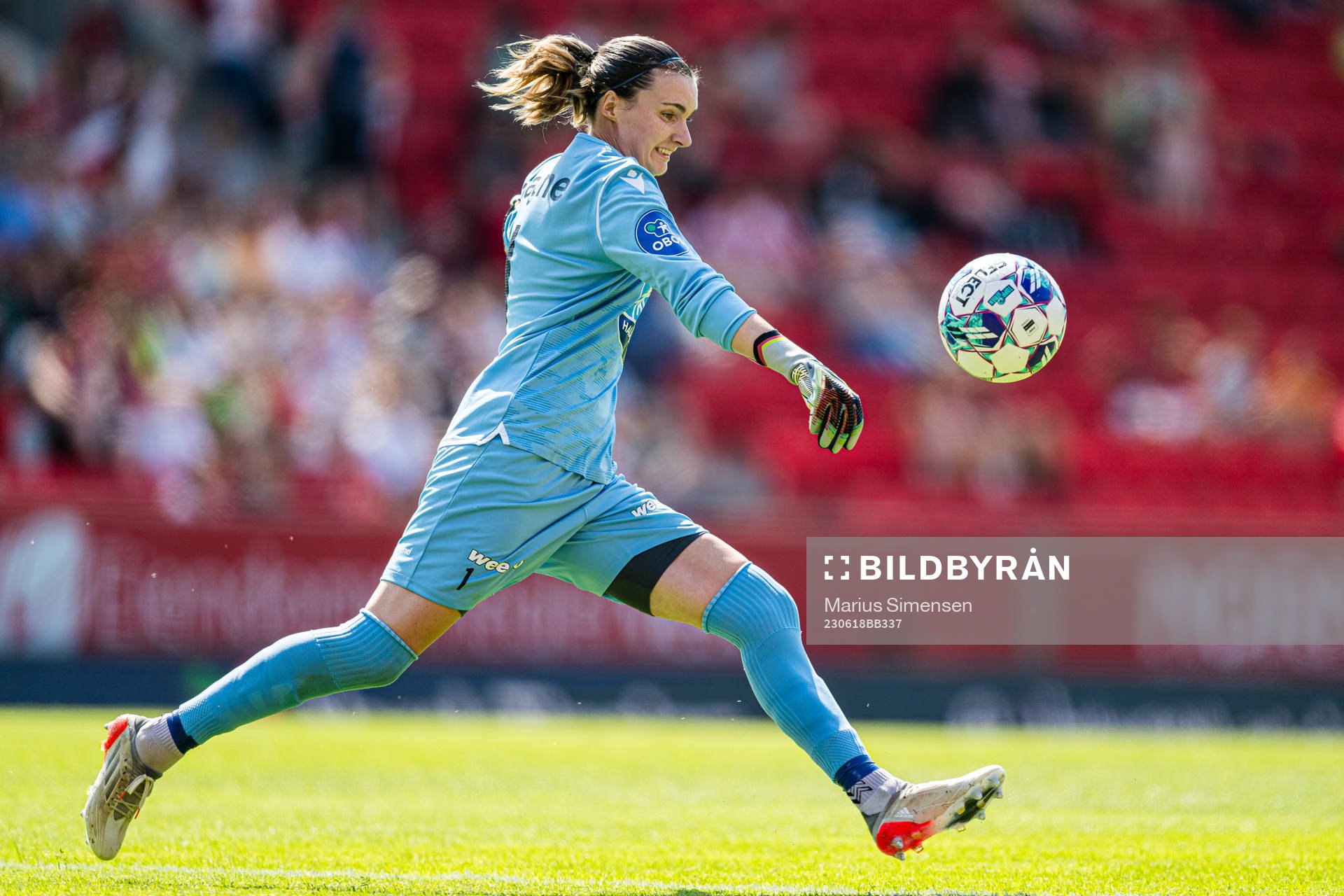 Siri Ervik of Avaldsnes during the Toppserien football match between Brann and Avaldsnes on June 18, 2023 in Bergen.