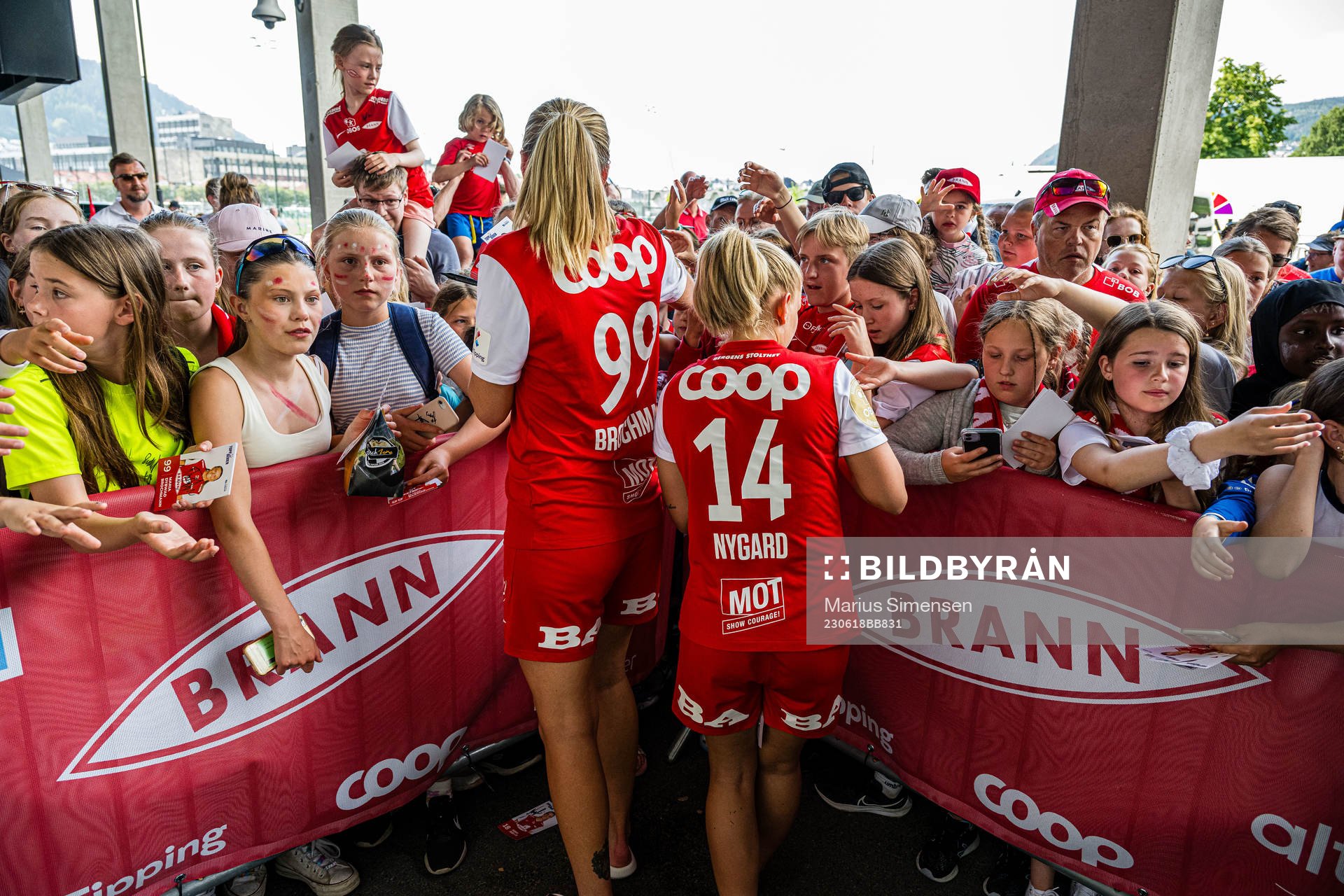 Maria Dybwad Brochmann and Rikke Bogetveit Nygard of Brann