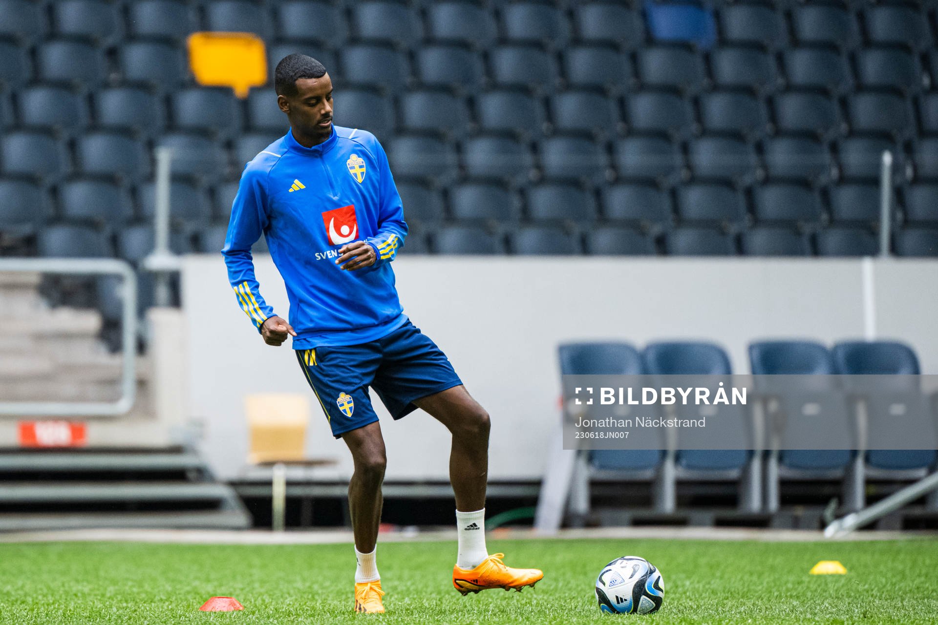 Alexander Isak of the Swedish national football team