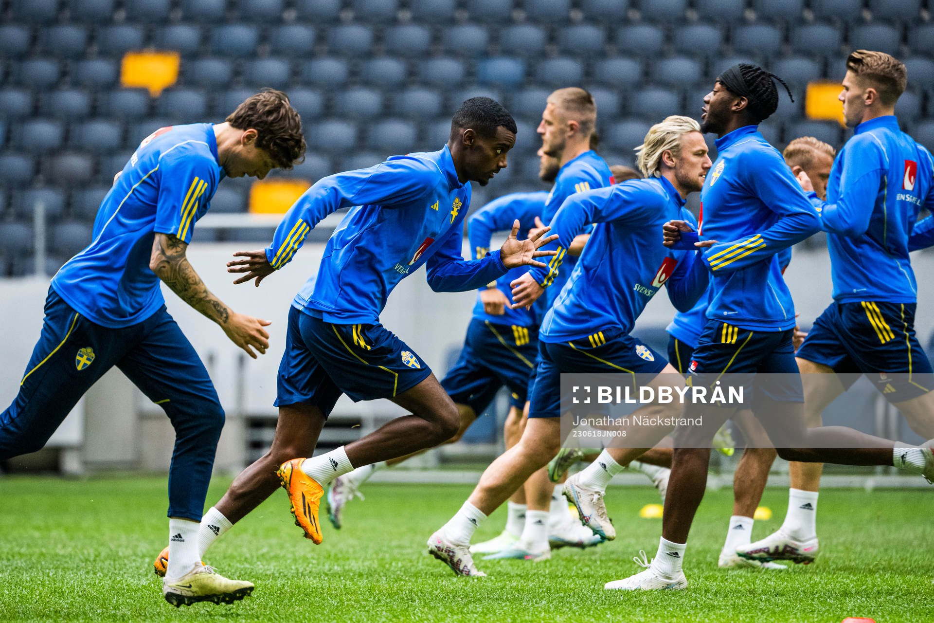 Alexander Isak of the Swedish national football team