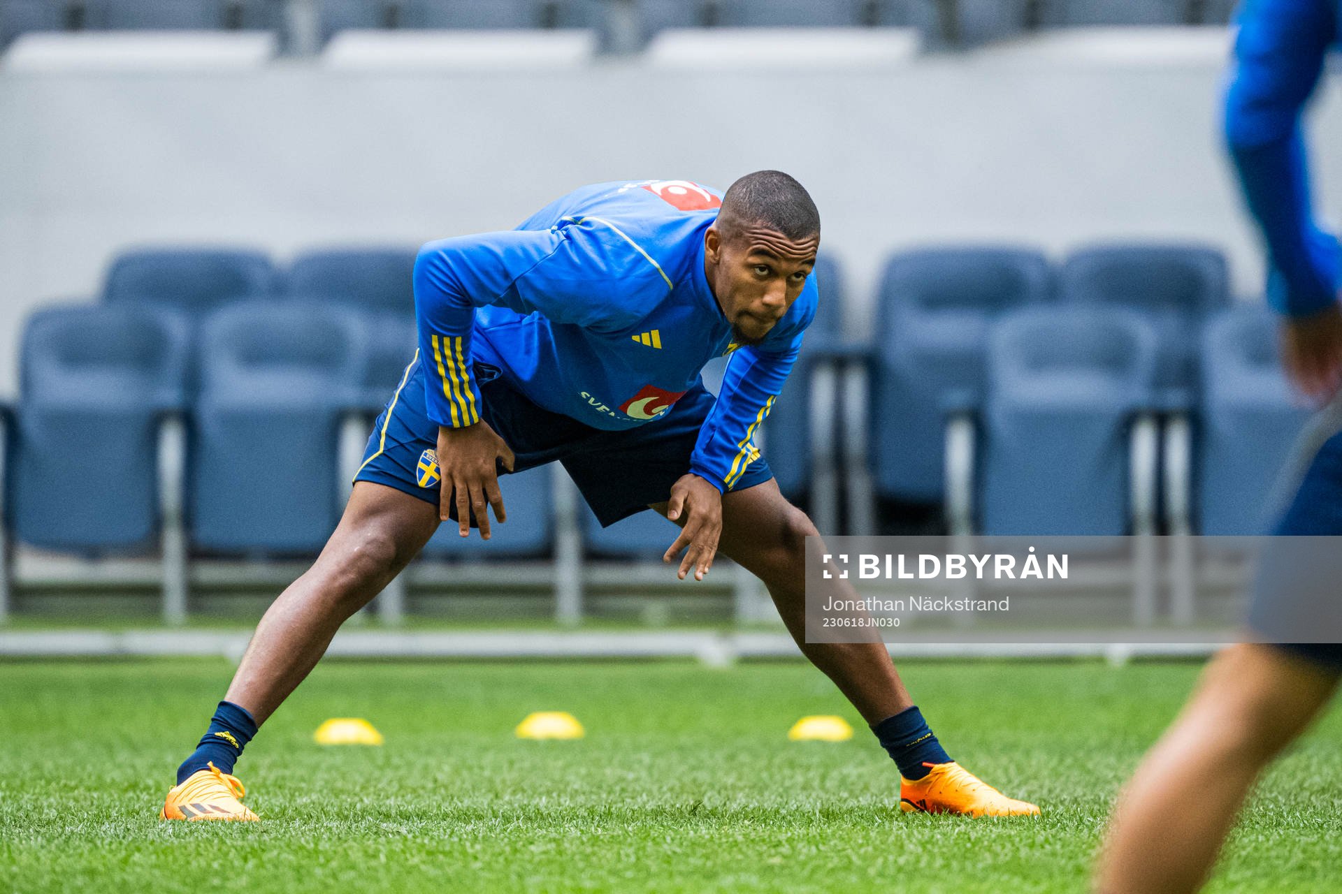 Isak Hien of the Swedish national football team