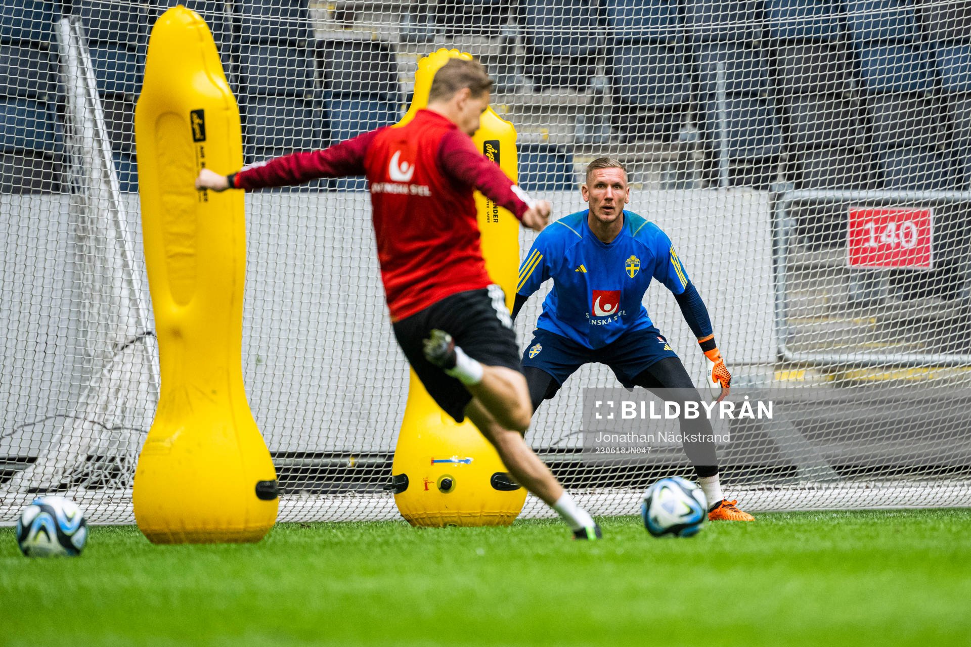 Goalkeeper Robin Olsen of the Swedish national football team