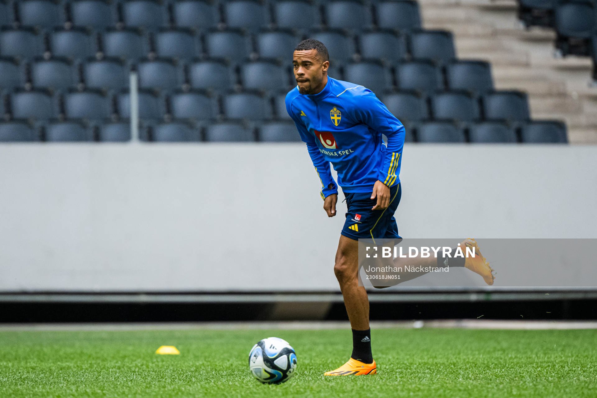 Robin Quaison of the Swedish national football team