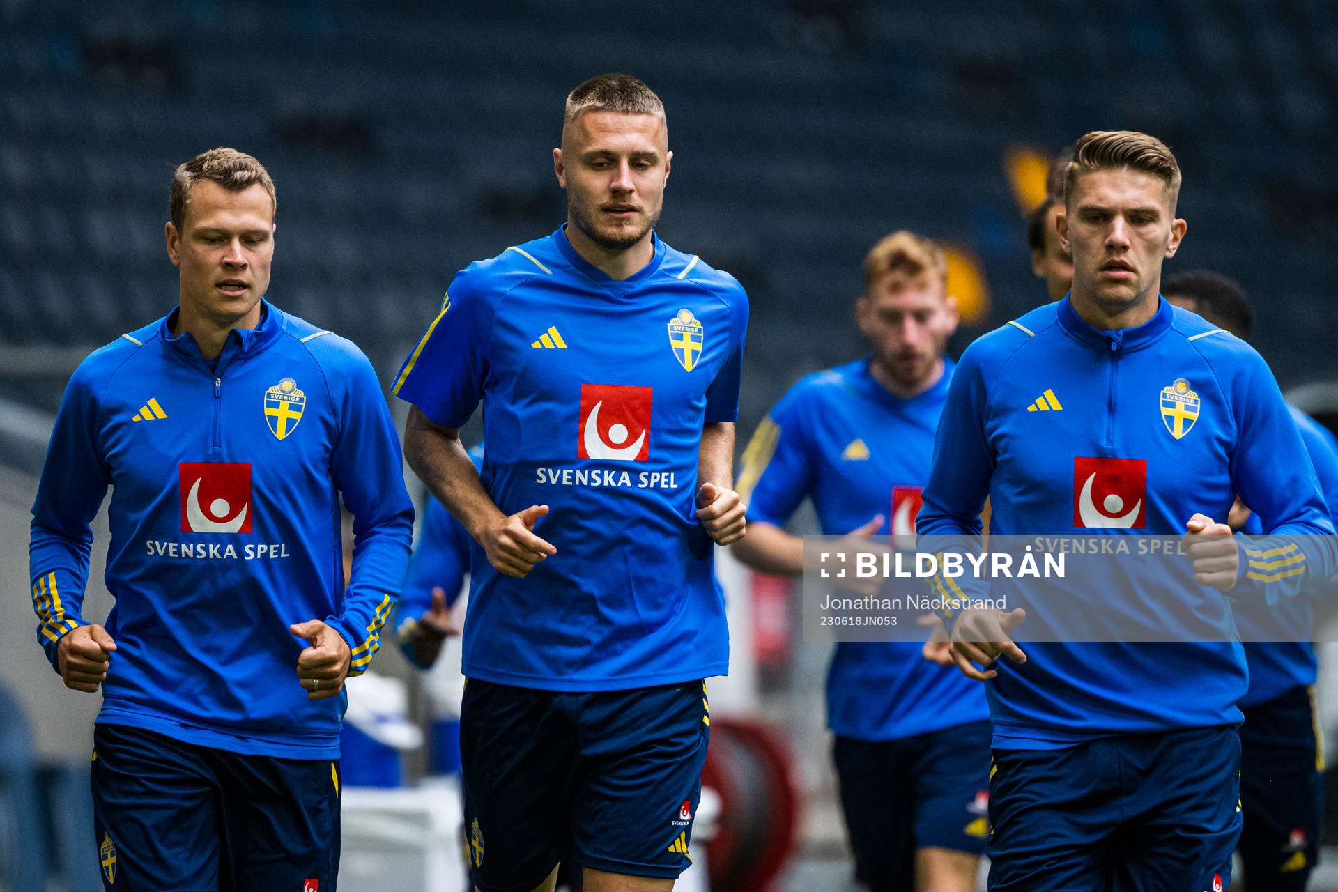 Viktor Claesson, Mattias Svanberg and Viktor Gyökeres of