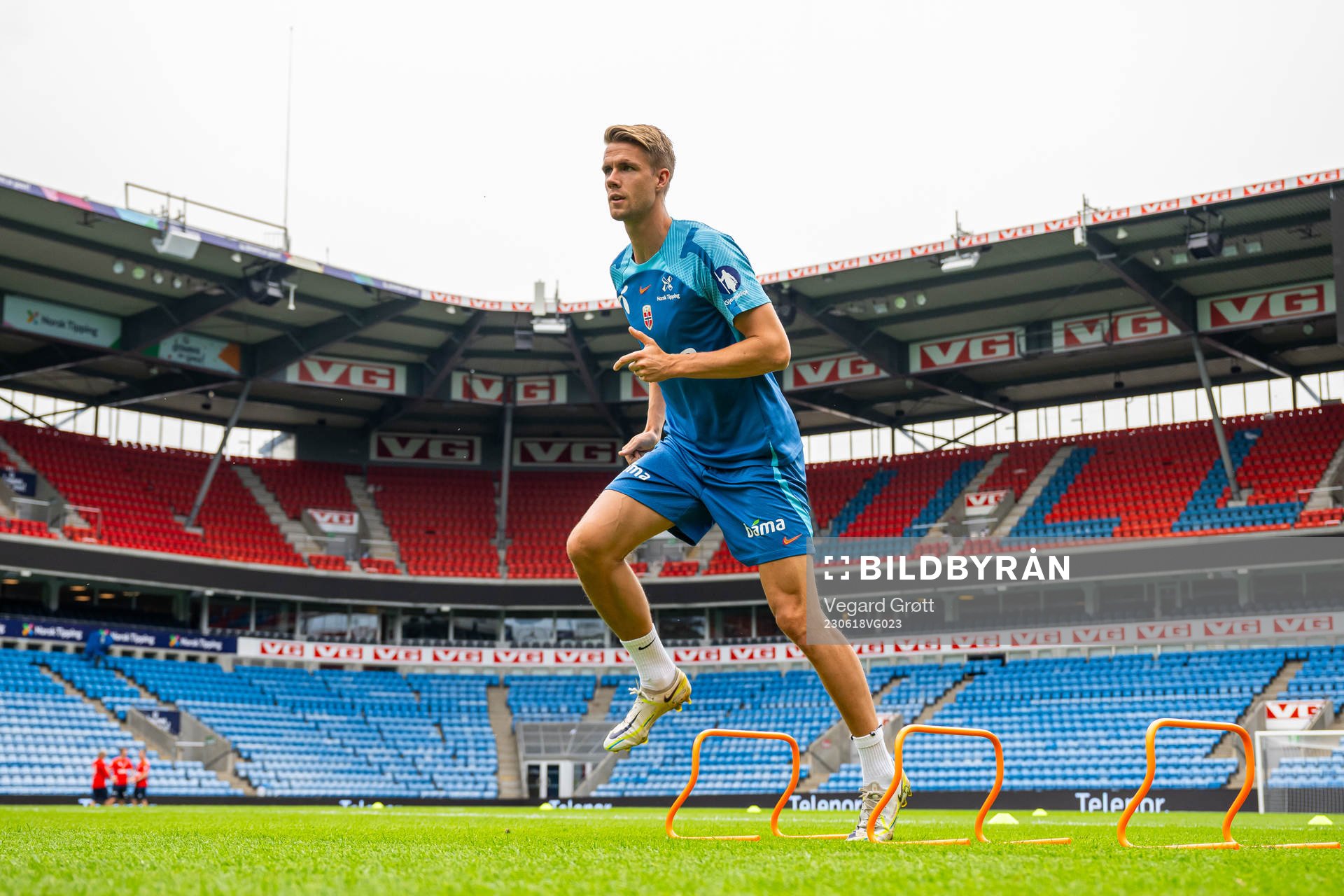 Kristoffer Ajer of the Norwegian national football team