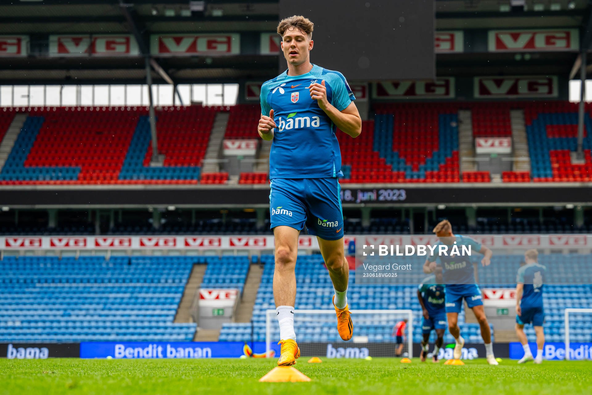 Jørgen Strand Larsen of the Norwegian national football