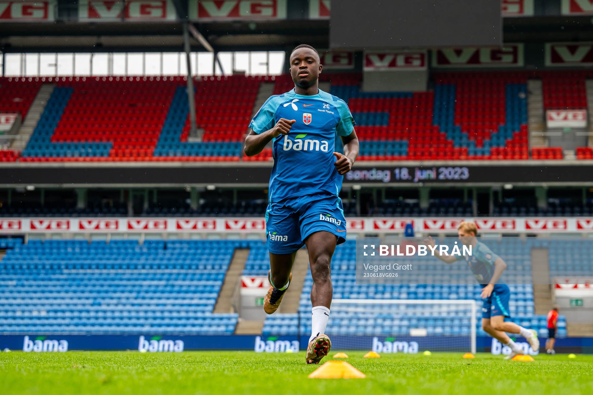 Brice Wembangomo of the Norwegian national football team