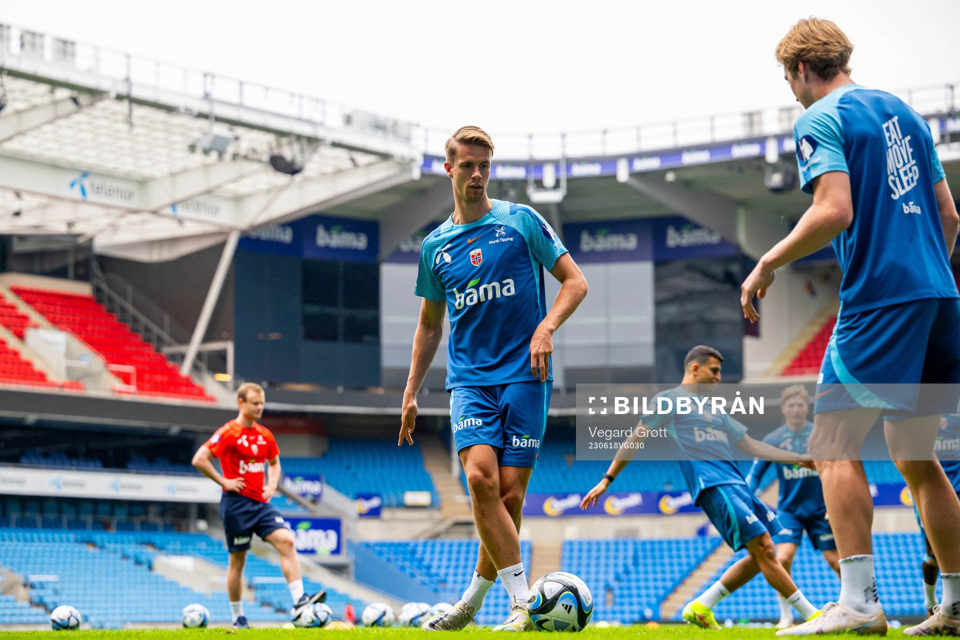 Kristoffer Ajer of the Norwegian national football team