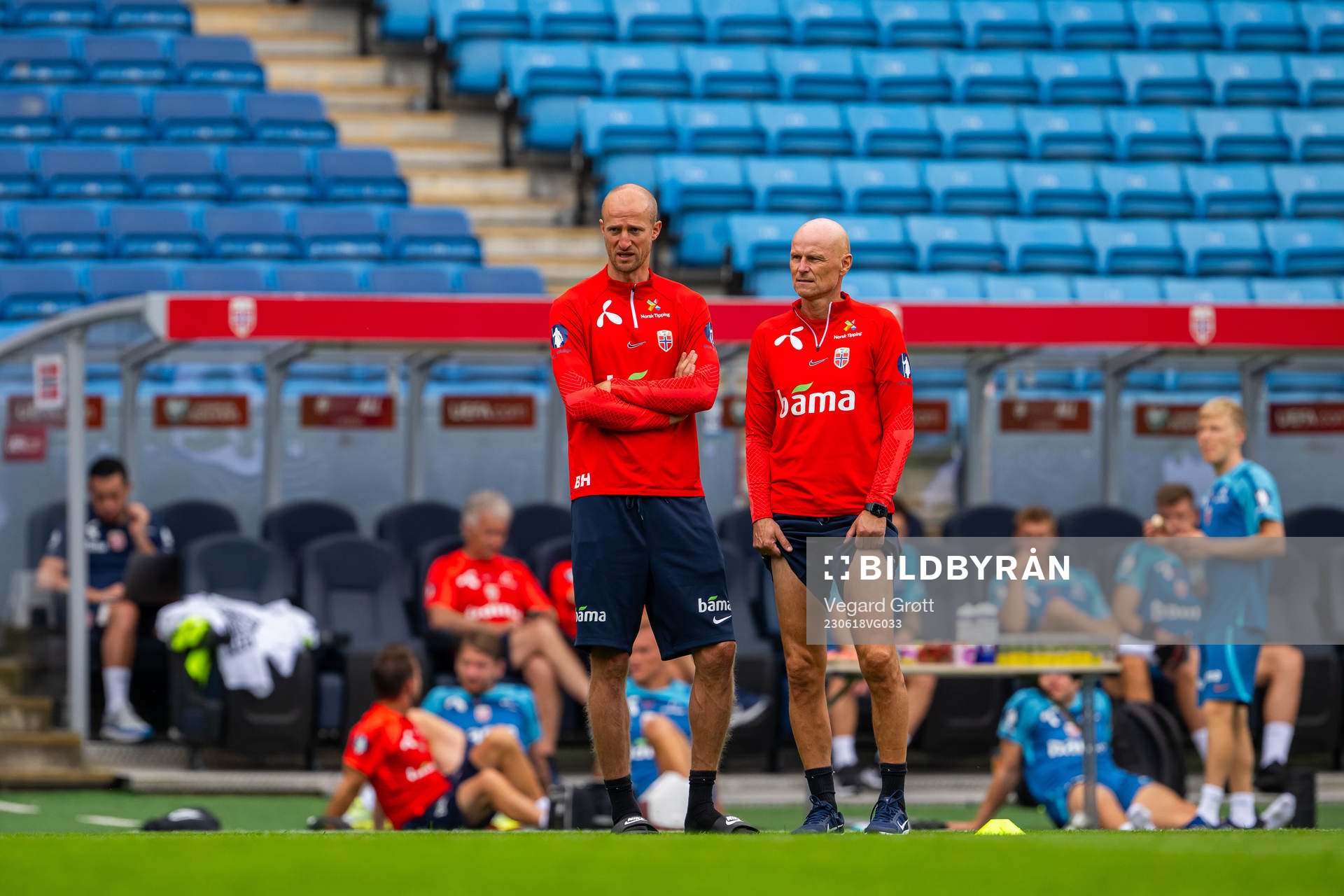 Brede Hangeland, player manager, and Ståle Solbakken, head