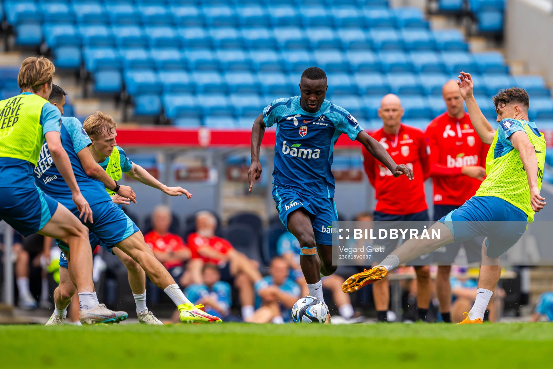 Brice Wembangomo of the Norwegian national football team