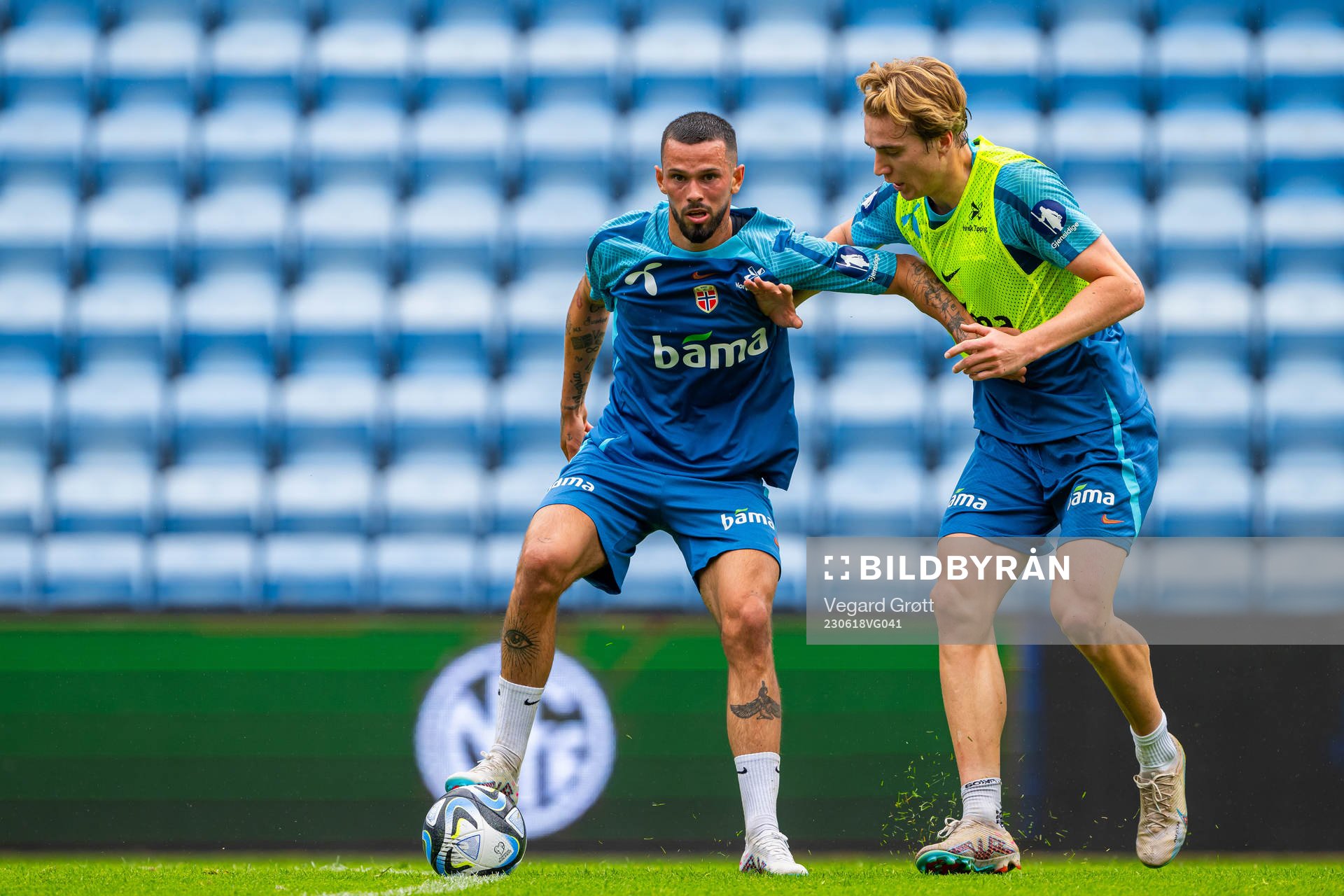 Kristoffer Velde and Kristian Thorstvedt of the Norwegian