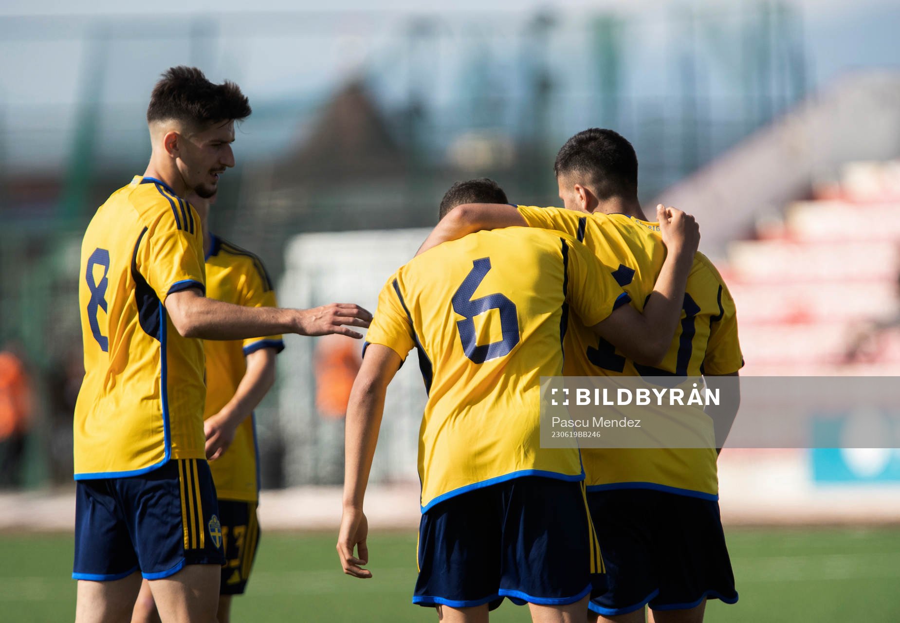 Armin Gigovic, Yasin Ayari and Roony Bardghji of Sweden