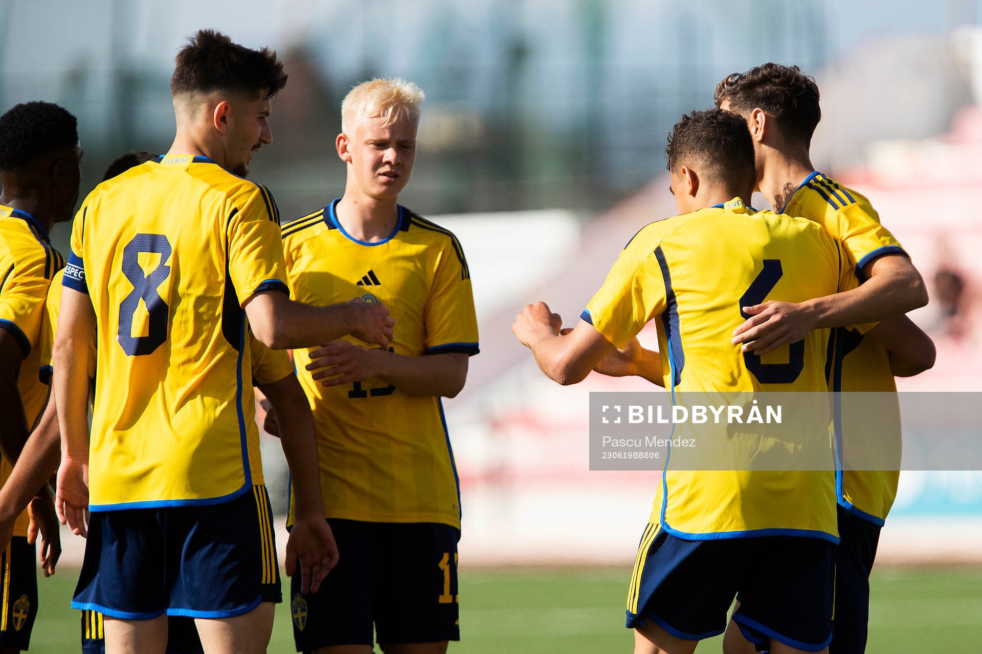 Armin Gigovic, Otto Rosengren and Yasin Ayari of Sweden